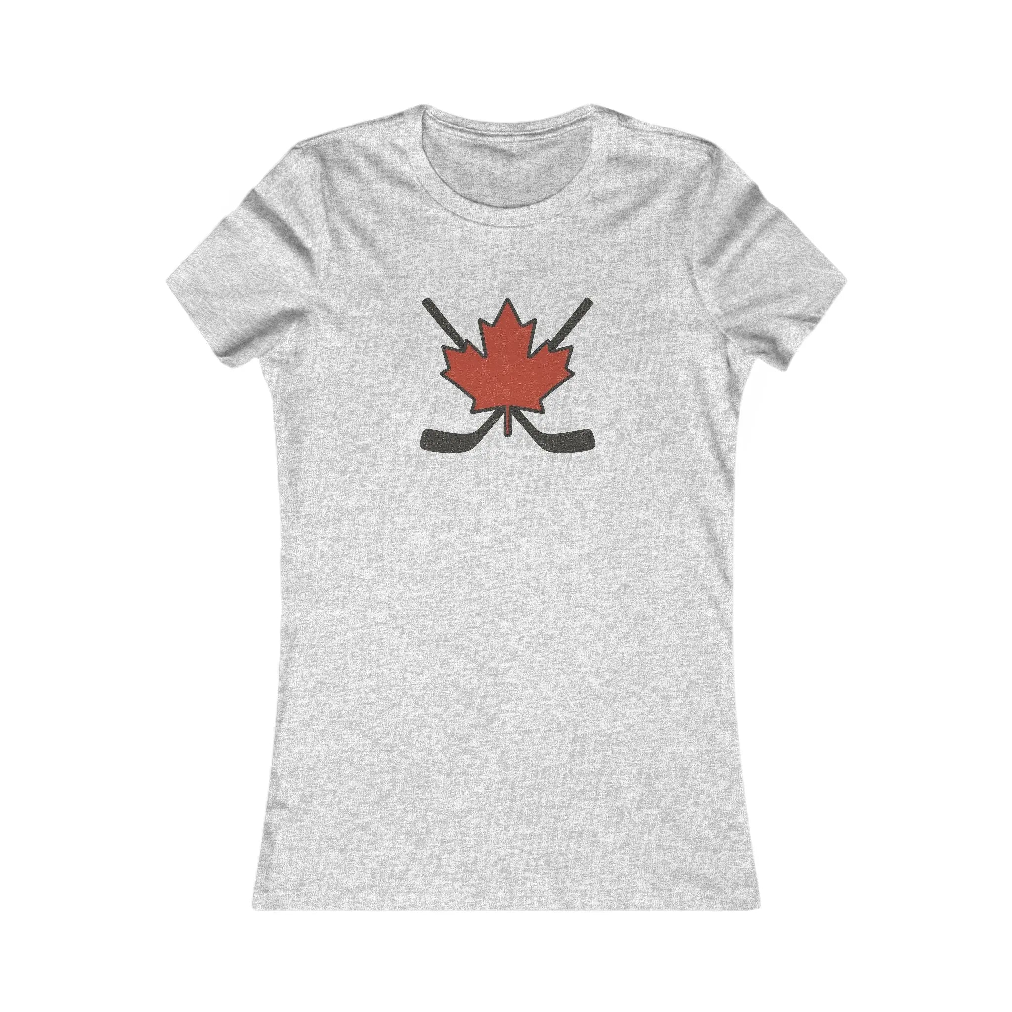 Maple Leaf Hockey Sticks Women's T-Shirt β Canadian Hockey Pride Tee