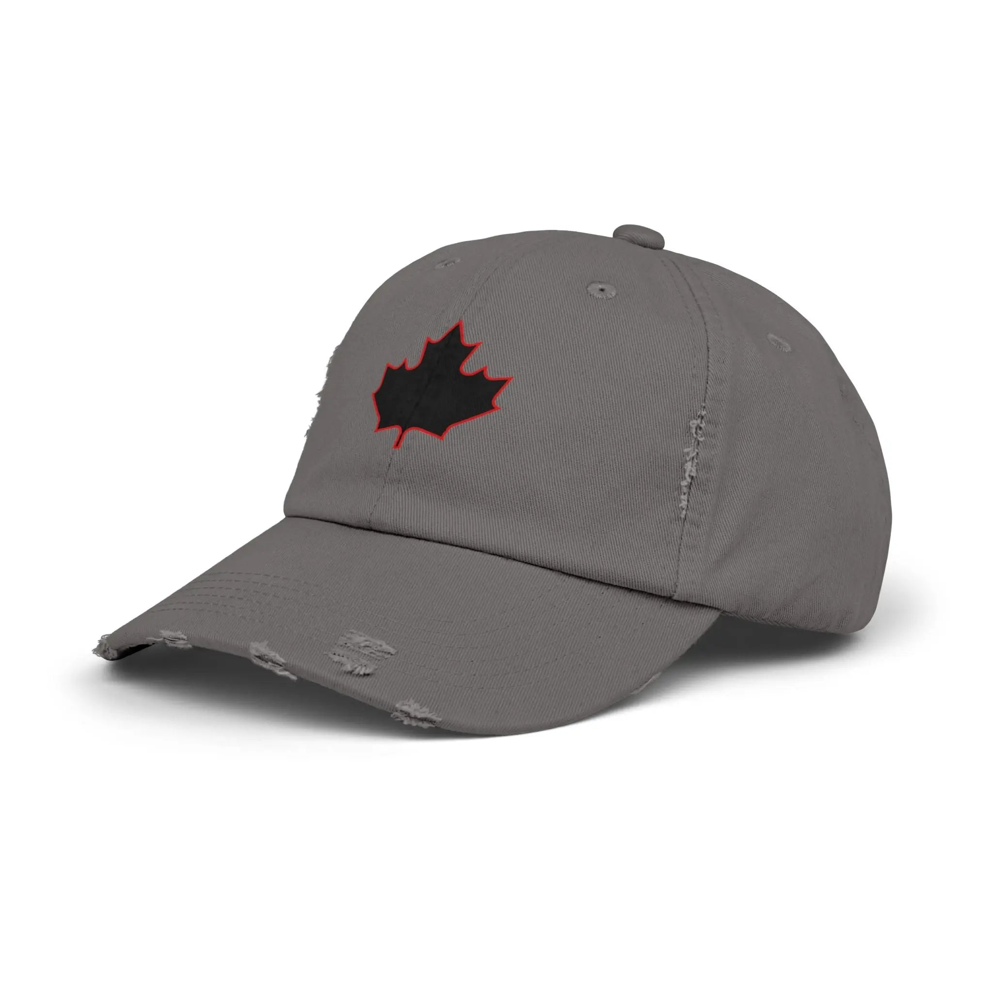 Maple Stick Distressed Hockey Cap – Retro Canadian Style