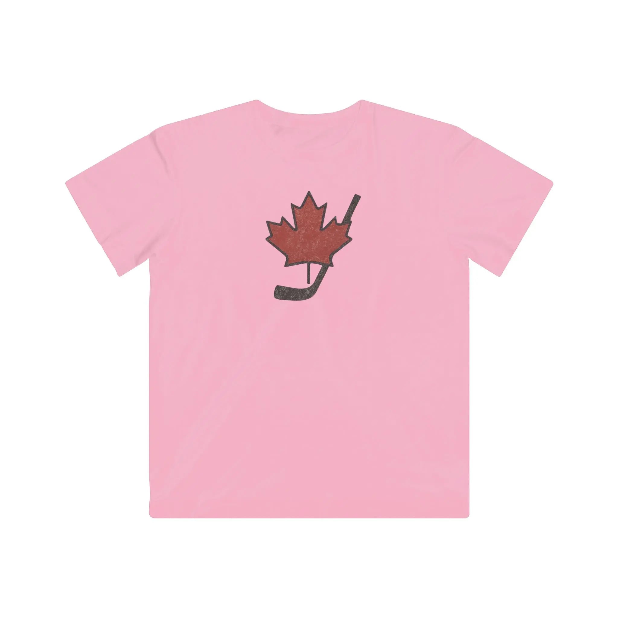 Vintage Canada Maple Leaf T-Shirt Youth Distressed Graphic Tee for Hockey Fans