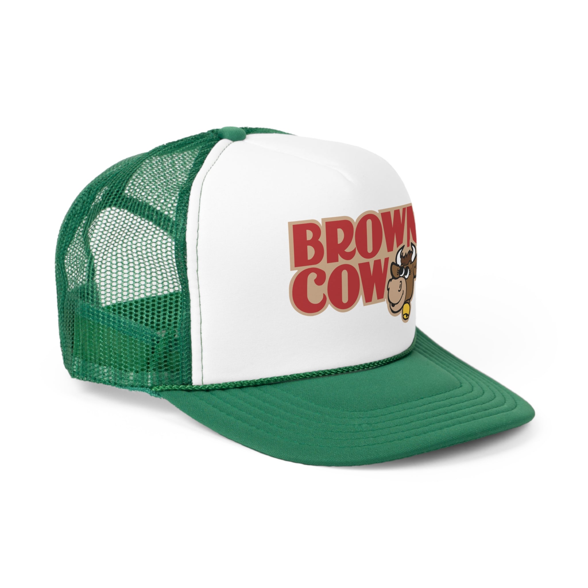 Brown Cow Chocolate Syrup Logo Canadian Nostalgia Trucker Cap