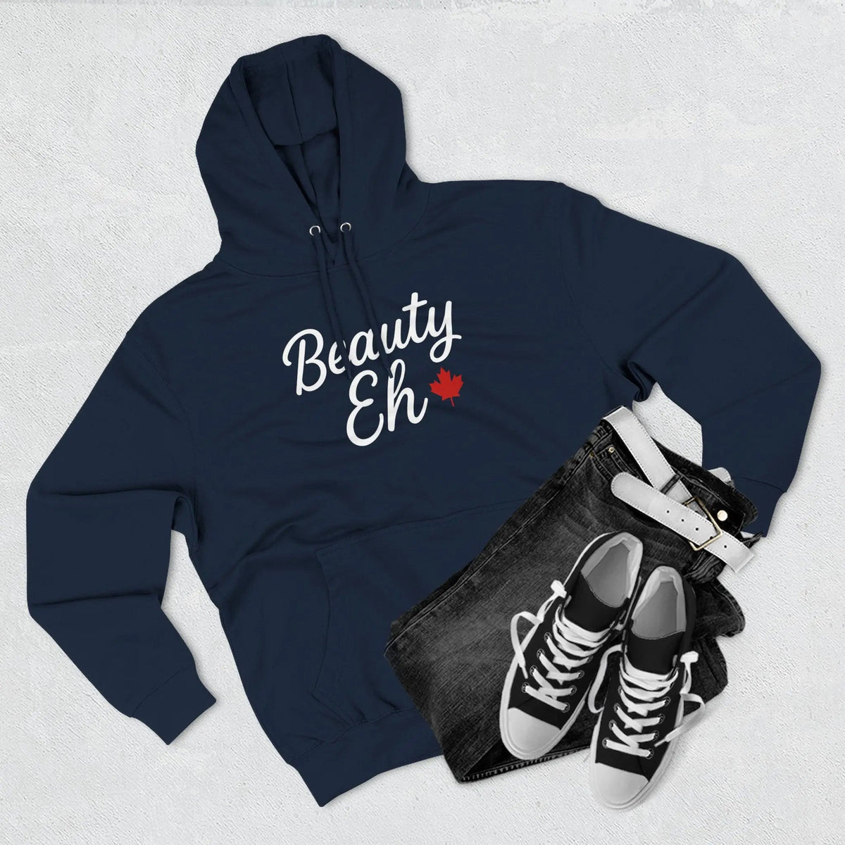 Maple Stick Fleece Hoodie – Canadian Beauty Eh Pullover — alternate product view 6
