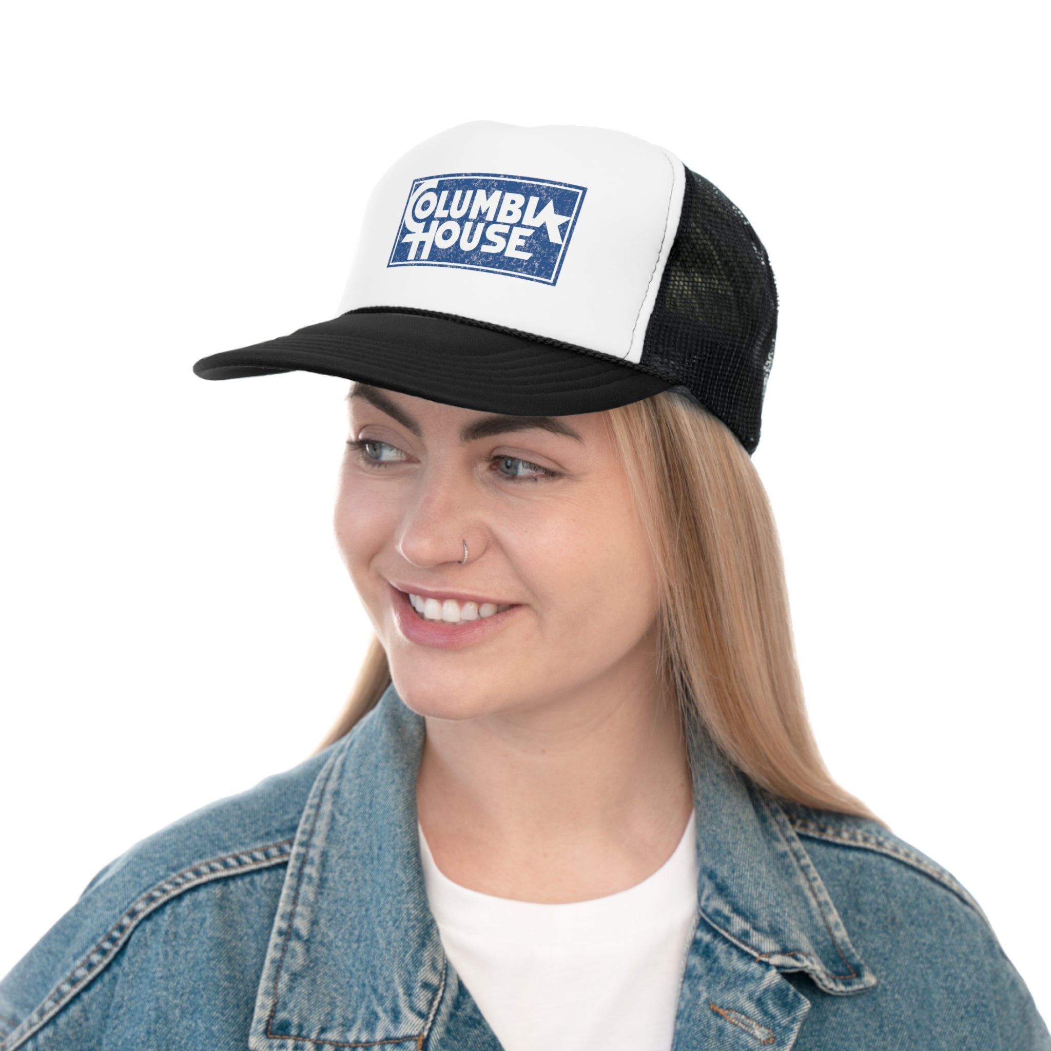 Columbia House Distressed Logo Canadian Nostalgia Trucker Cap
