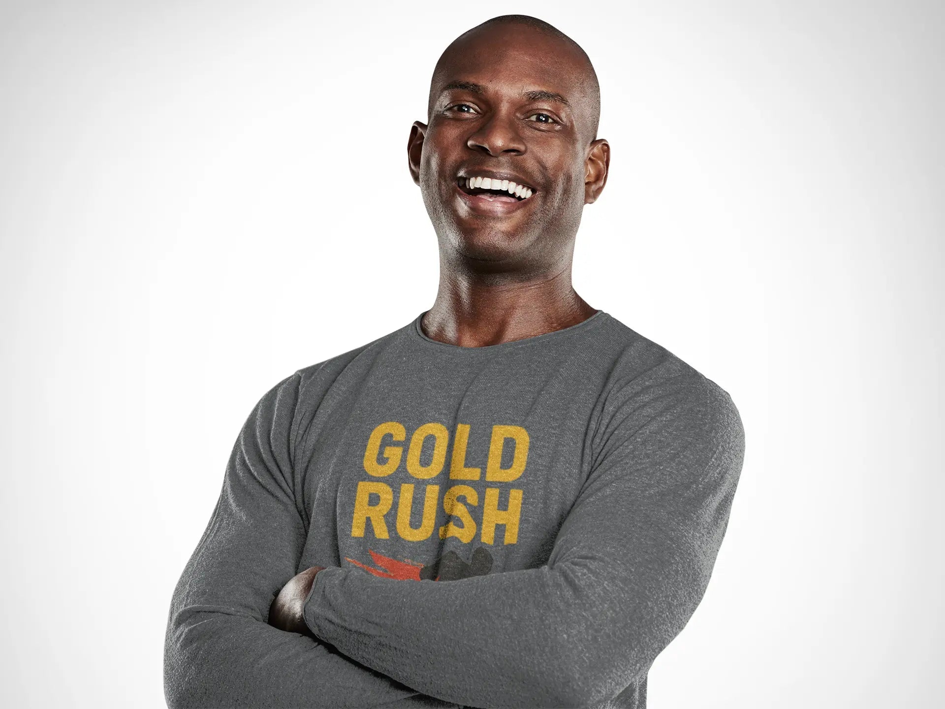 Gold Rush Hockey Unisex Long Sleeve Shirt - Canada Olympic Gold - Maple Stick Hockey