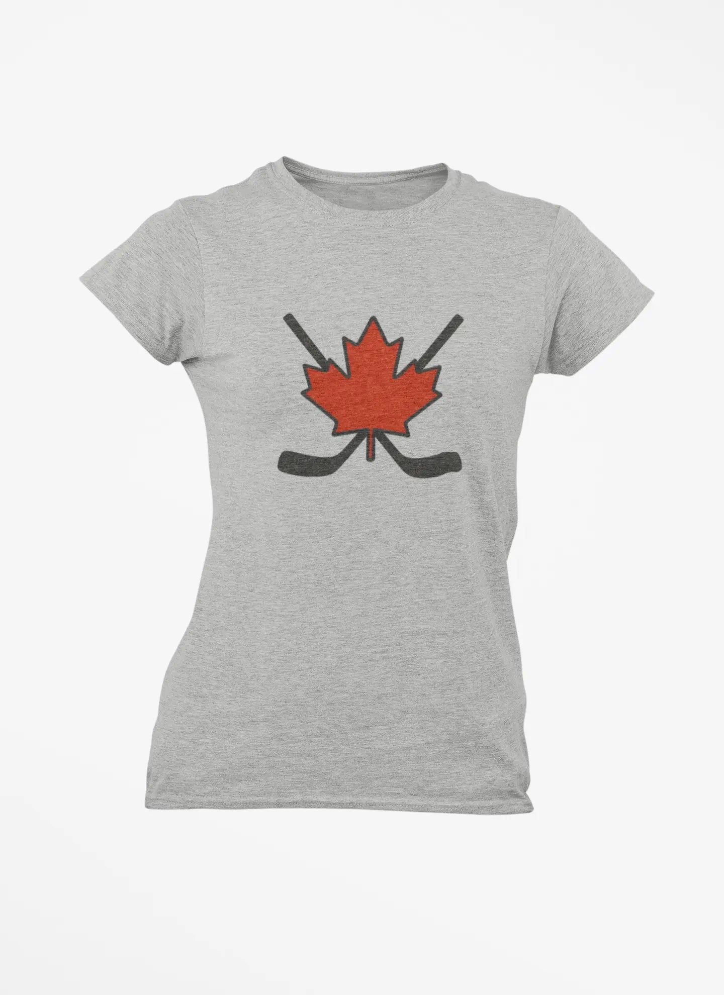 Maple Leaf Hockey Sticks Women's T-Shirt β Canadian Hockey Pride Tee