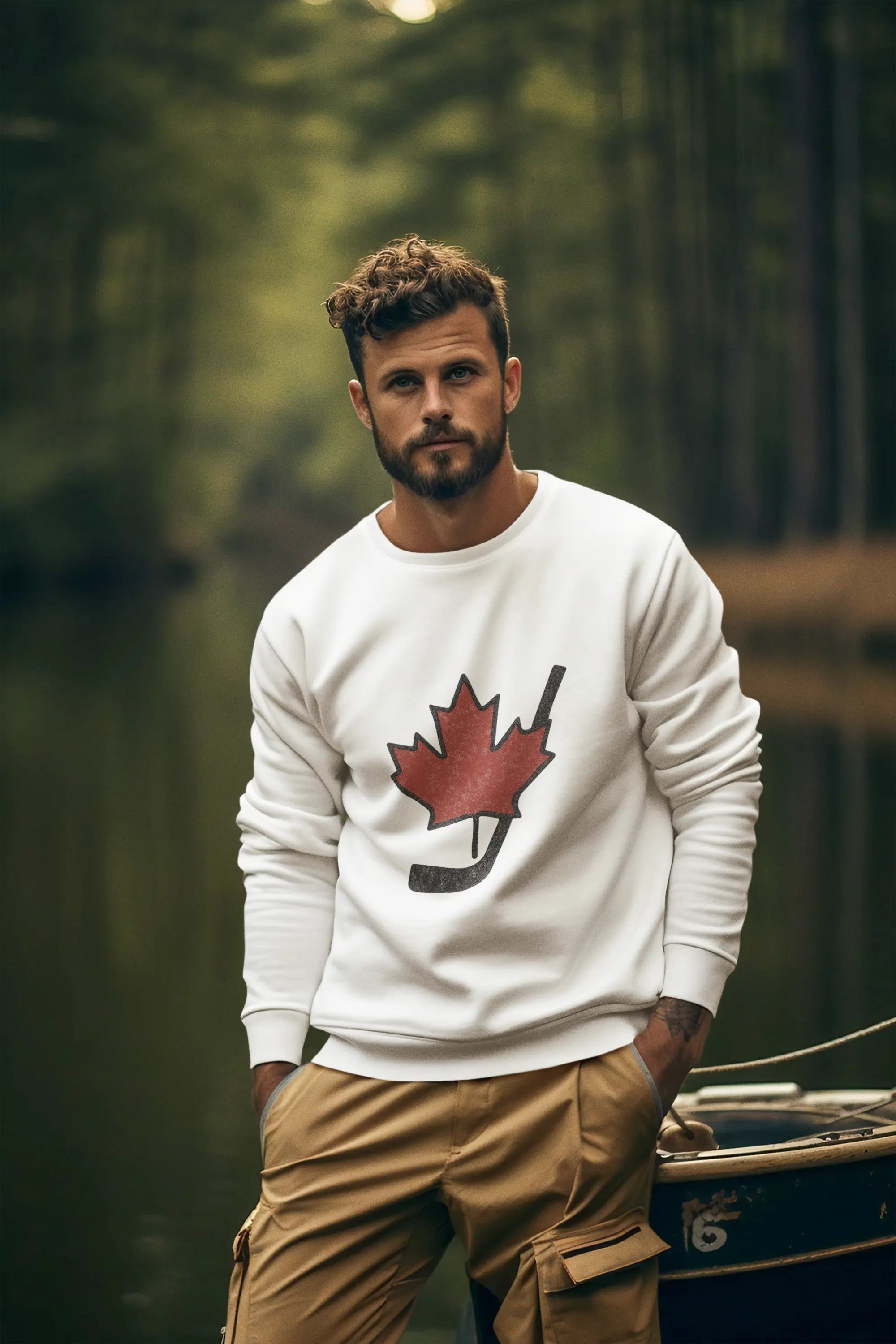 Maple Stick Youth Crewneck Sweatshirt – Maple Leaf Pride