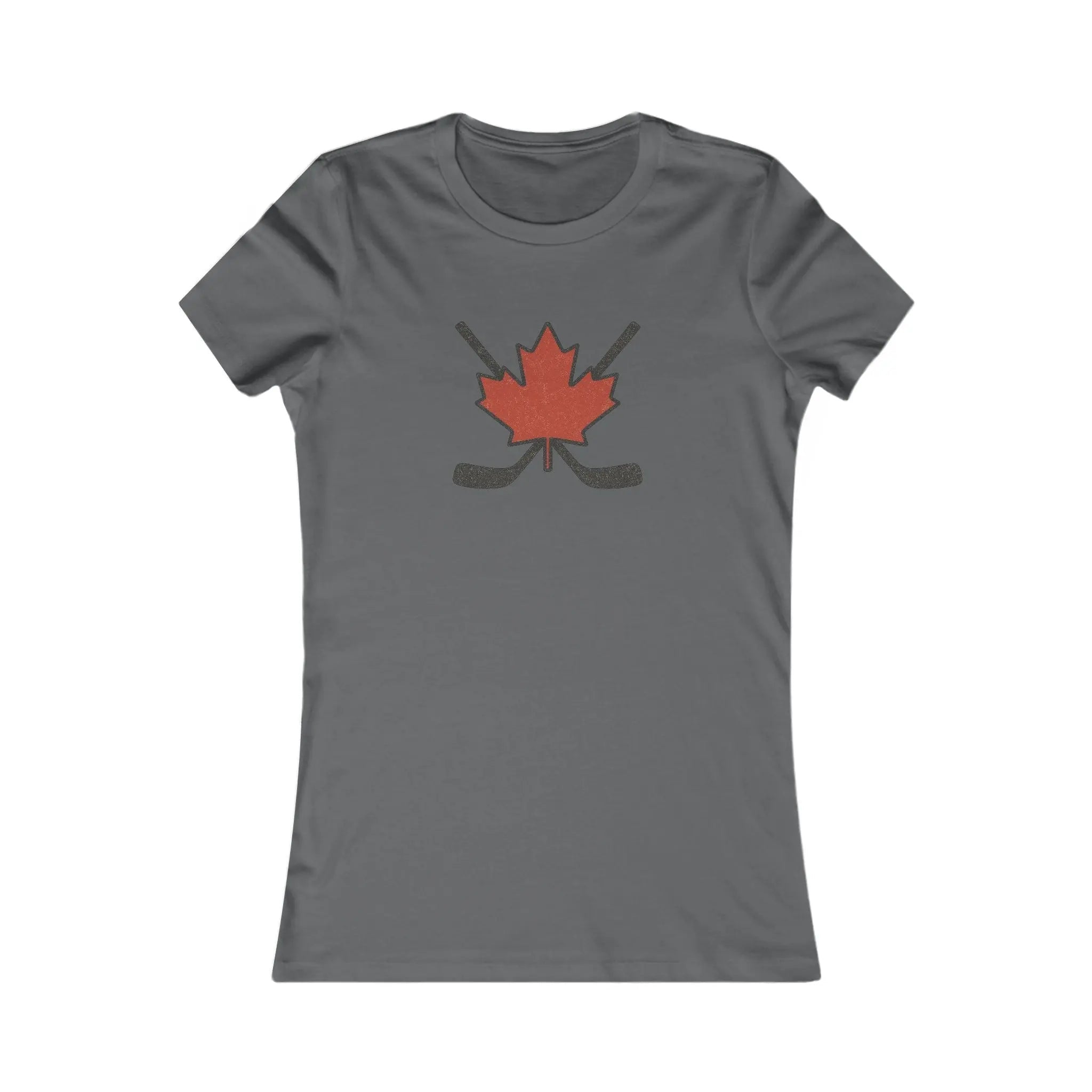 Maple Leaf Hockey Sticks Women's T-Shirt – Canadian Hockey Pride Tee