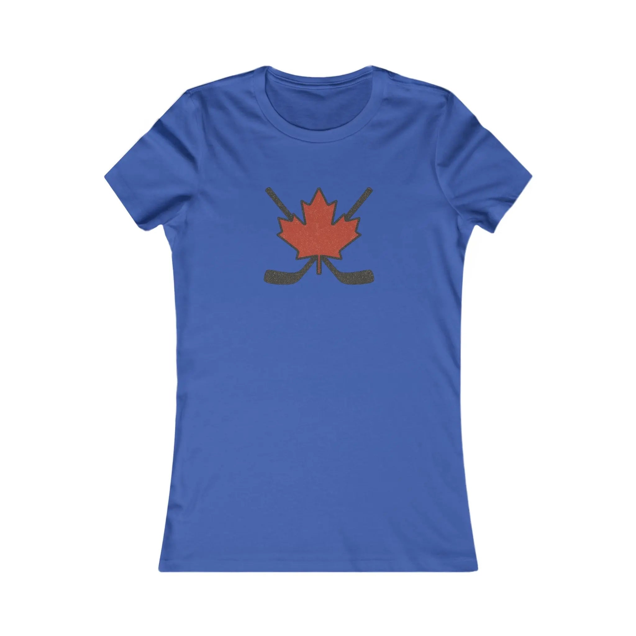 Maple Leaf Hockey Sticks Women's T-Shirt β Canadian Hockey Pride Tee