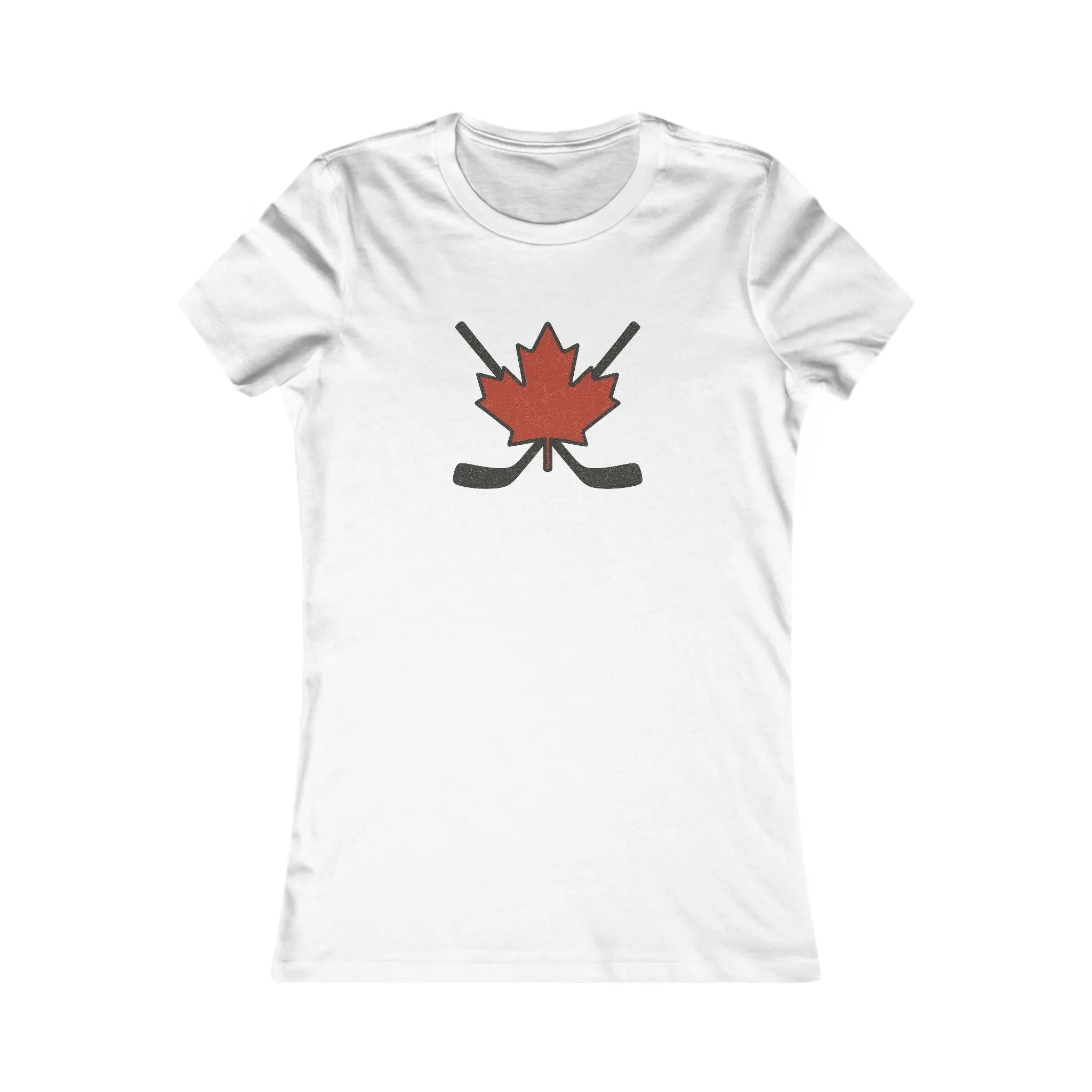 Maple Leaf Hockey Sticks Women's T-Shirt β Canadian Hockey Pride Tee