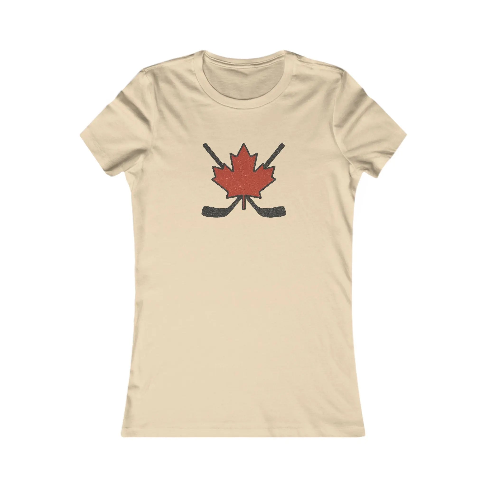 Maple Leaf Hockey Sticks Women's T-Shirt β Canadian Hockey Pride Tee