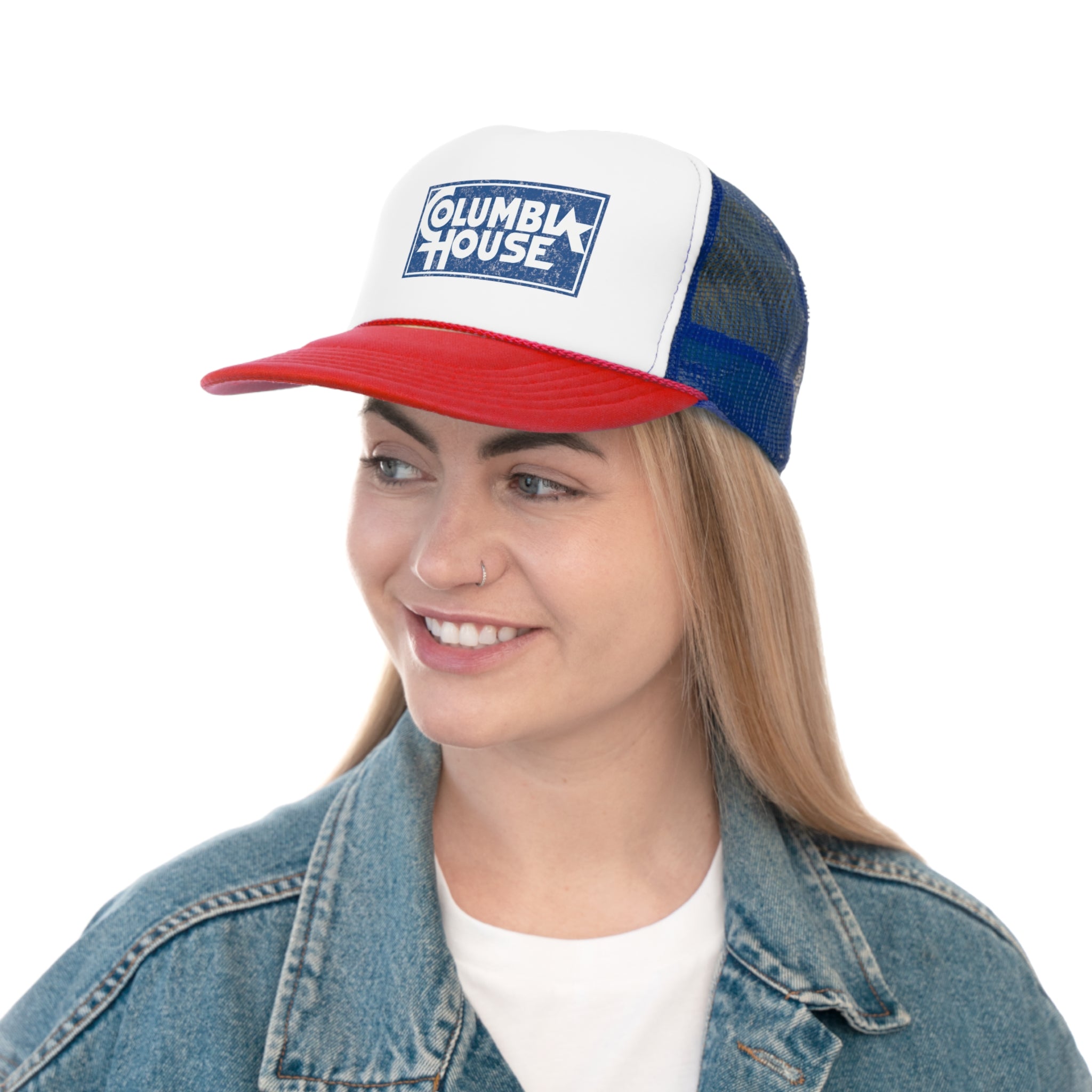 Columbia House Distressed Logo Canadian Nostalgia Trucker Cap