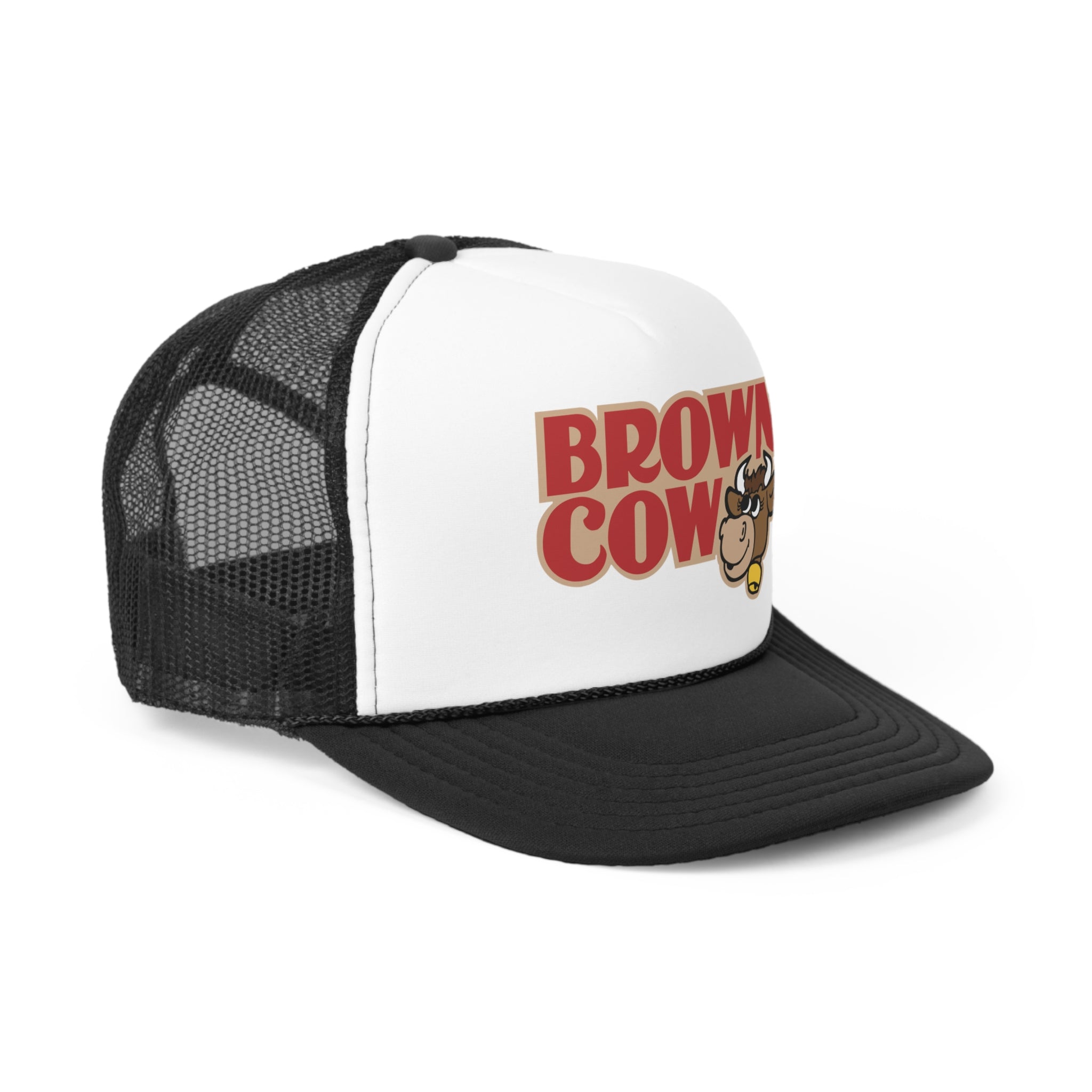 Brown Cow Chocolate Syrup Logo Canadian Nostalgia Trucker Cap