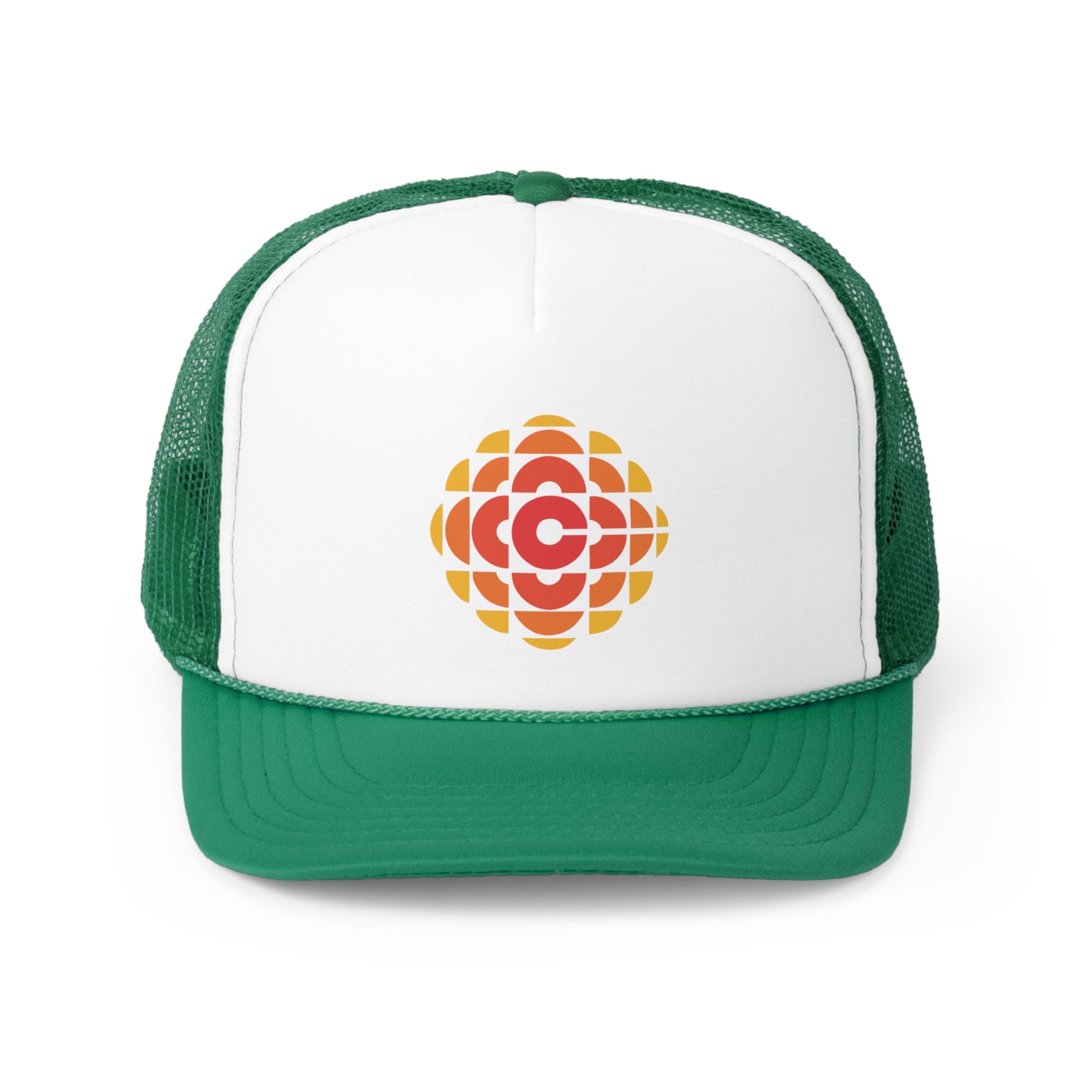 CBC 70's Retro Gem Logo Trucker Cap, Canadian Nostalgia, Officially Licensed CBC Trucker Hat