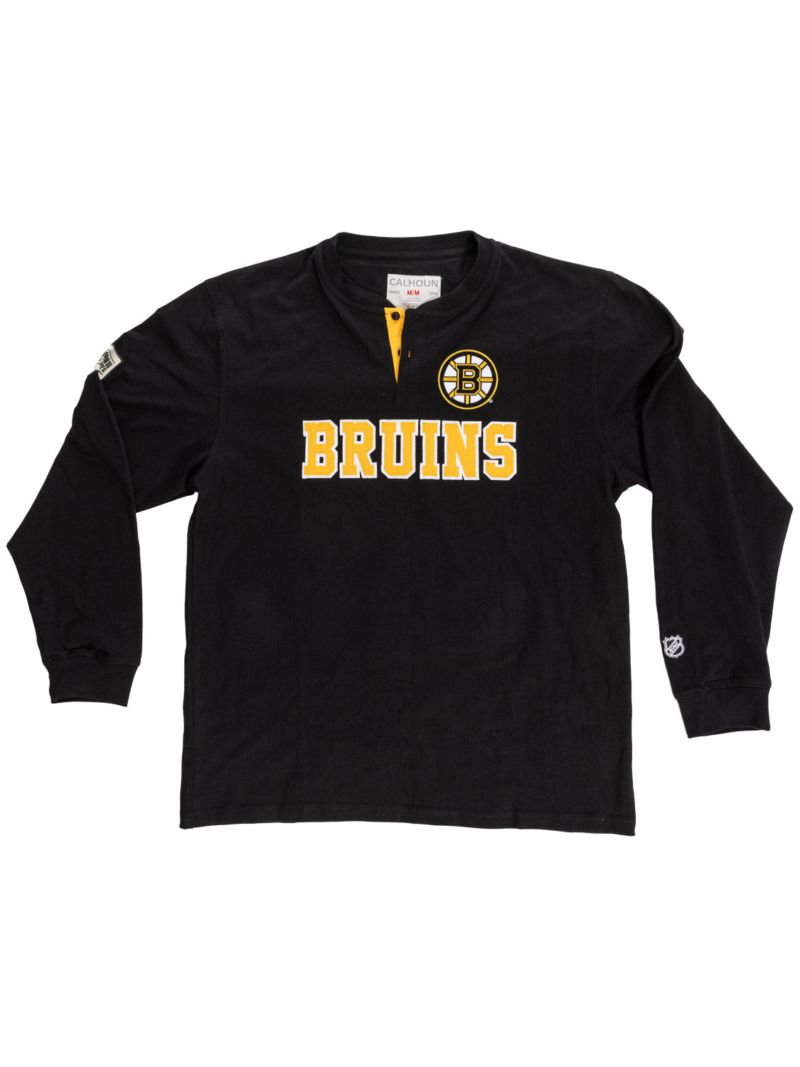 Boston Bruins Long Sleeve Henley--Presale