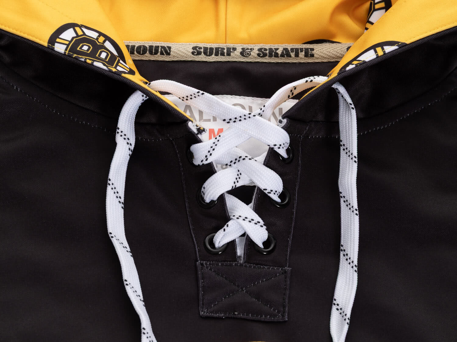 Boston Bruins Hockey Lace Hoodie