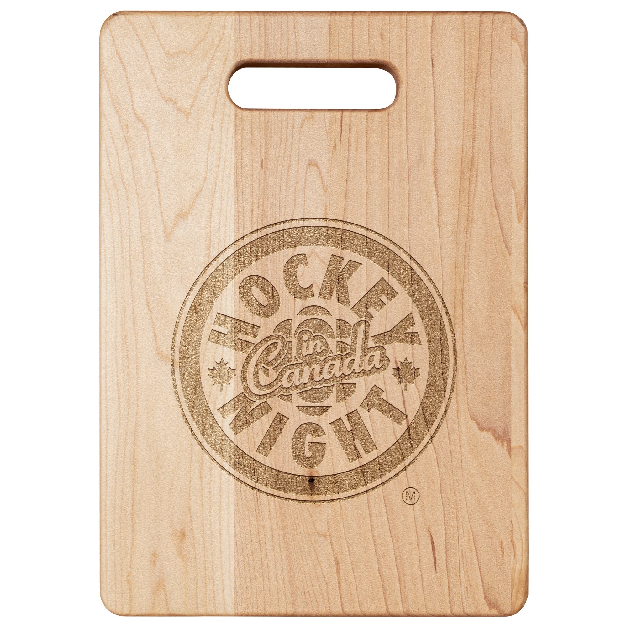 Hockey Night in Canada Maple Cutting Board – Laser Engraved, Handcrafted Solid Maple Kitchen Showpiece