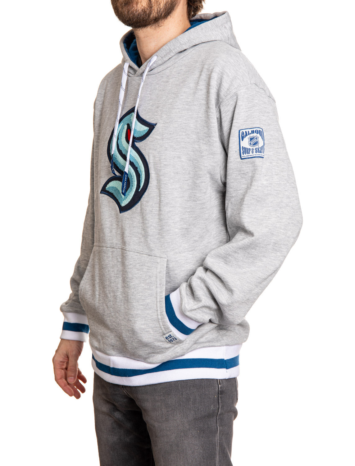 Seattle Kraken "Muskoka Style" Premium Chenille Woven Logo Hoodie
