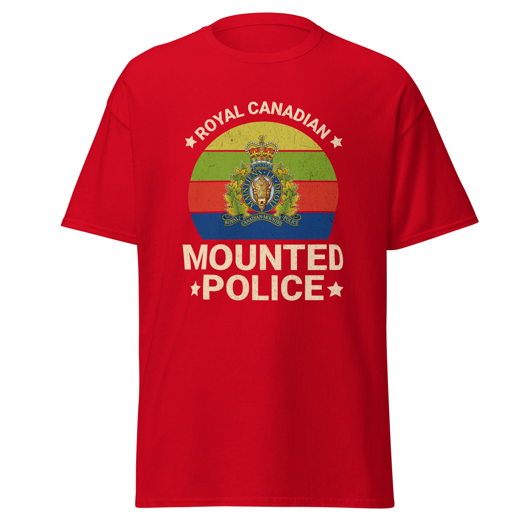 RCMP Men's T-Shirt, Royal Canadian Mounted Police Featuring Official Crest
