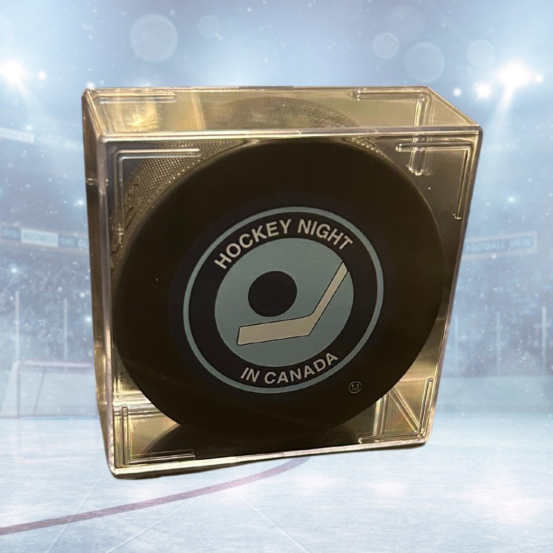 Hockey Night In Canada Retro Logo Hockey Puck Officially Licensed