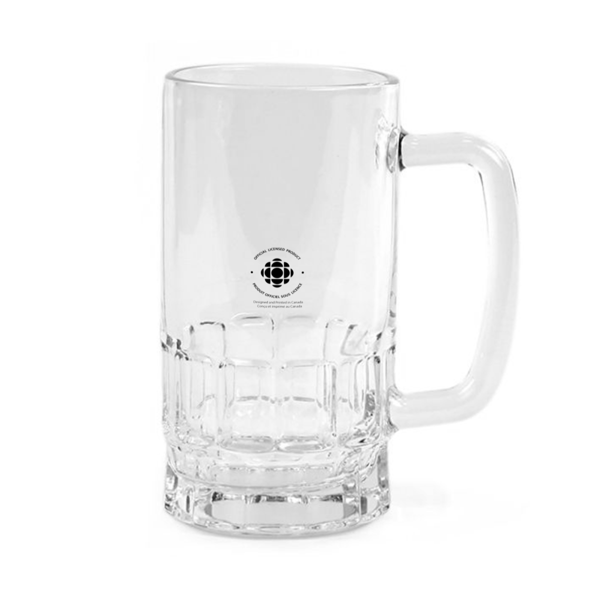 Retro Hockey Night In Canada Clear Glass Beer Mug | Officially Licensed Product | 18oz Clear Beer Mug