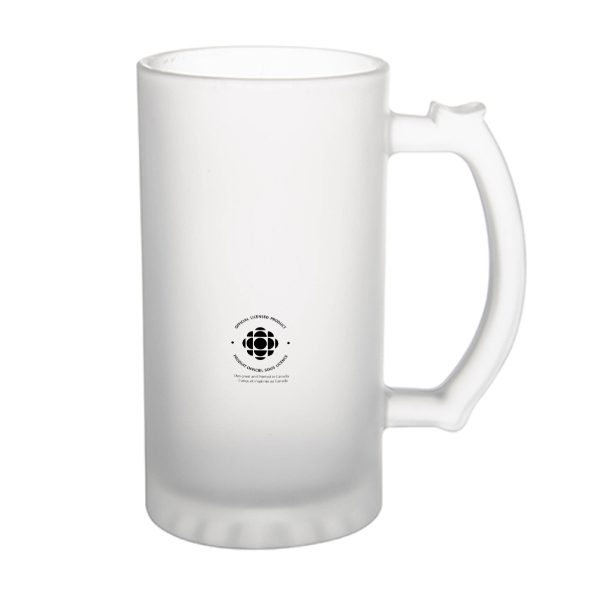 Hockey Night In Canada Frosted Glass Beer Mug | Officially Licensed Product | 16oz Frosted Beer Mug