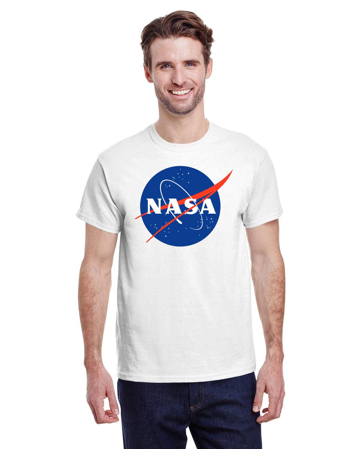 NASA Meatball Logo Men's T-Shirt: Official Space Agency Graphic Tee for Science Enthusiasts