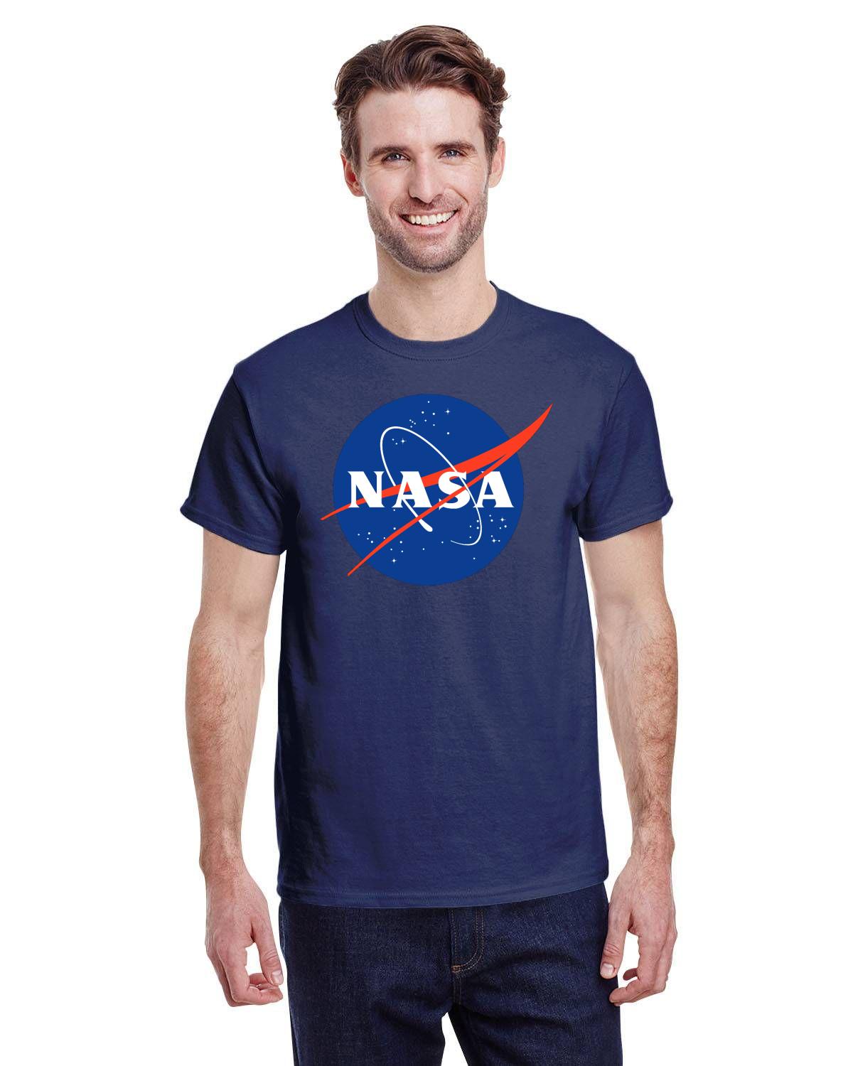 NASA Meatball Logo Men's T-Shirt: Official Space Agency Graphic Tee for Science Enthusiasts