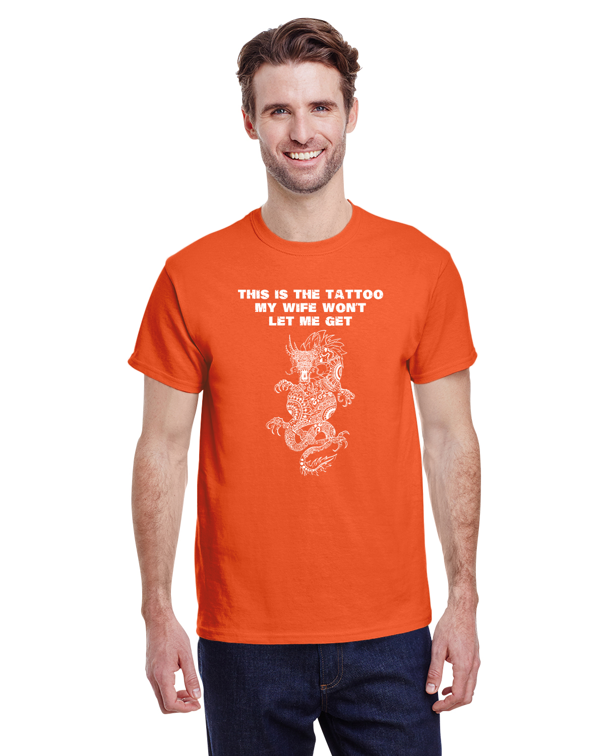 Dragon Tattoo Shirt: This is the Tattoo My Wife Won't Let Me Get - Funny Tee for Tattoo Lovers