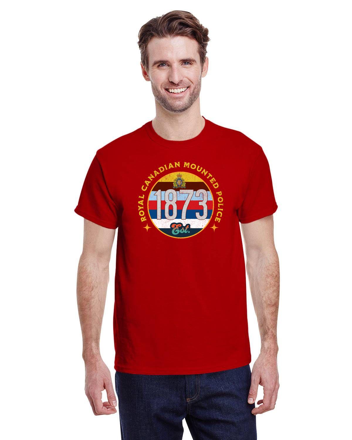 RCMP Men's T-Shirt, Royal Canadian Mounted Police Established 1873 M1