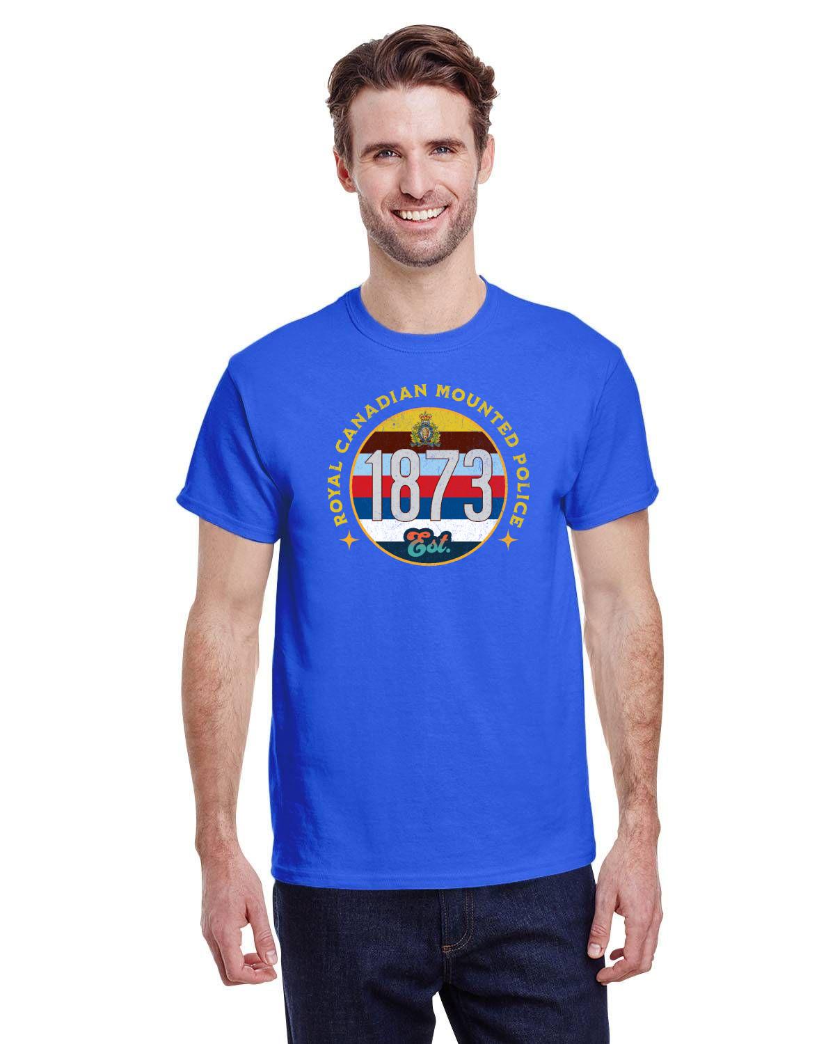 RCMP Men's T-Shirt, Royal Canadian Mounted Police Established 1873 M1