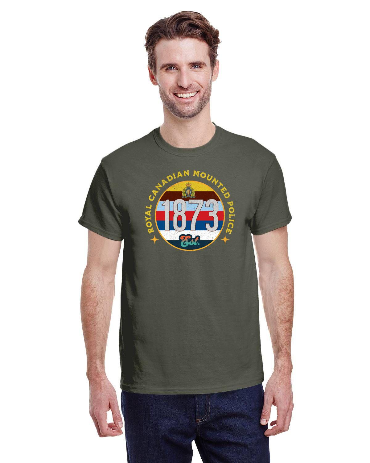 RCMP Men's T-Shirt, Royal Canadian Mounted Police Established 1873 M1