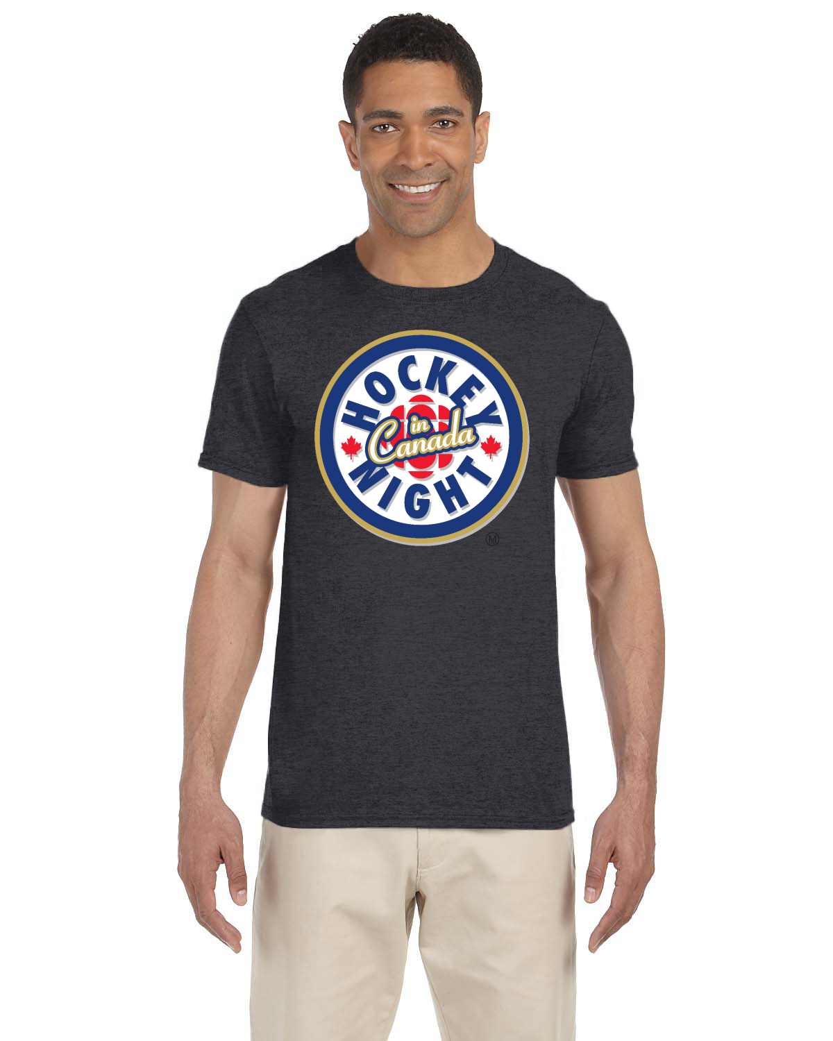 Hockey Night In Canada Shadow Logo, Hockey T-Shirt, HNIC T-Shirt - Officially Licensed CBC Apparel