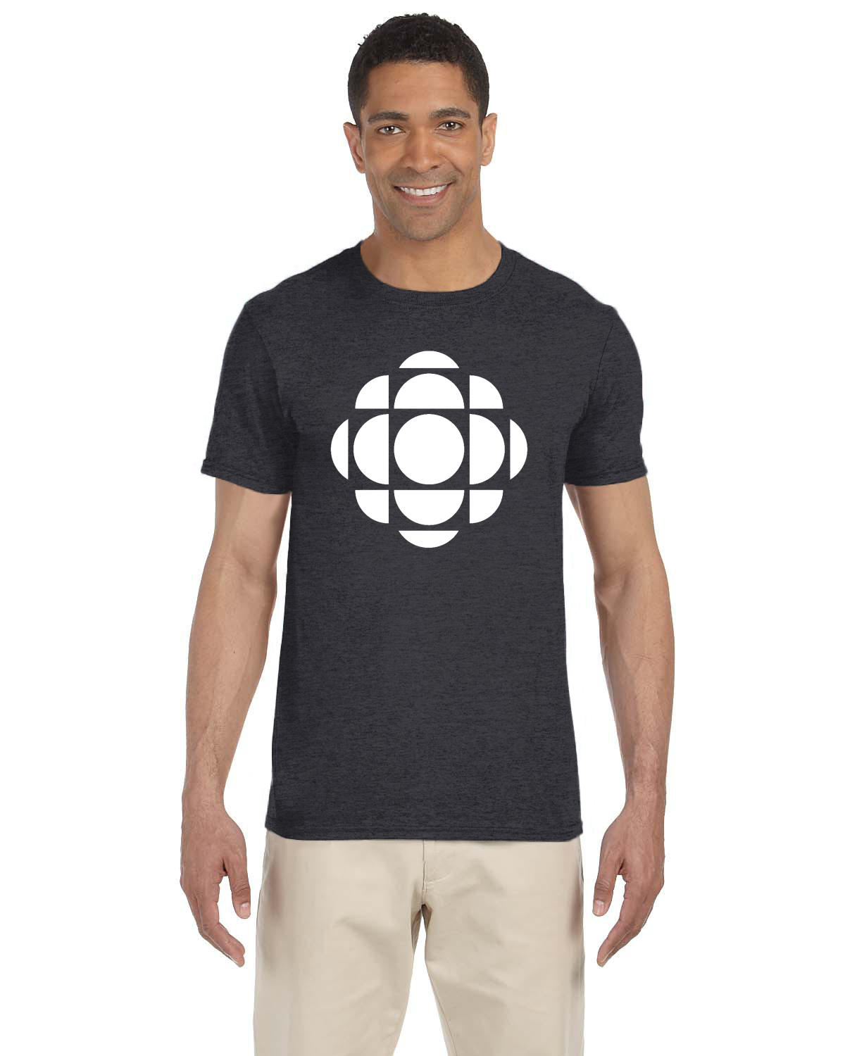 CBC Gem White Logo T-Shirt, Canadian Nostalgia, Officially Licensed CBC Apparel