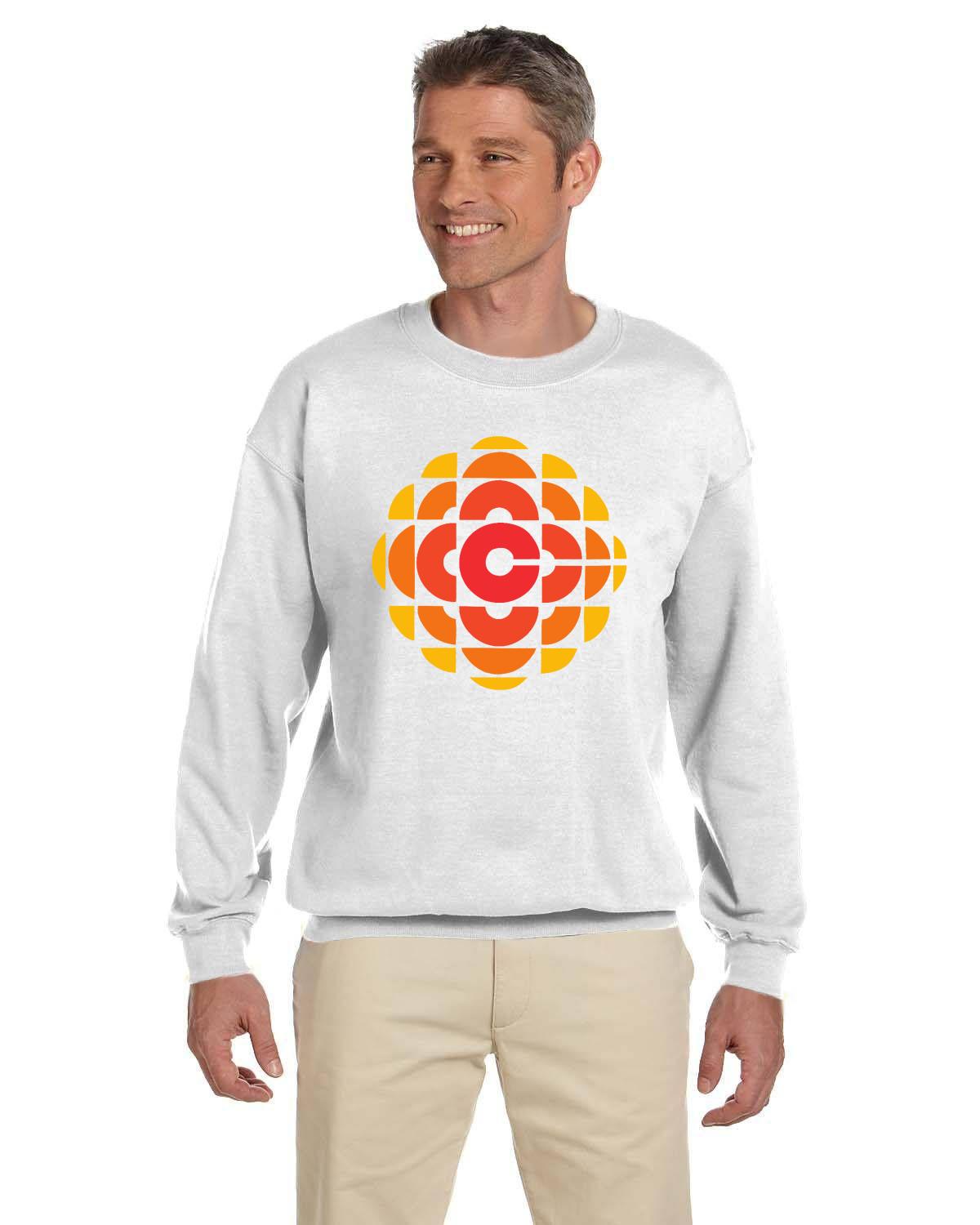 CBC 70's Retro Gem Logo Sweatshirt, Canadian Nostalgia, Officially Licensed CBC Apparel