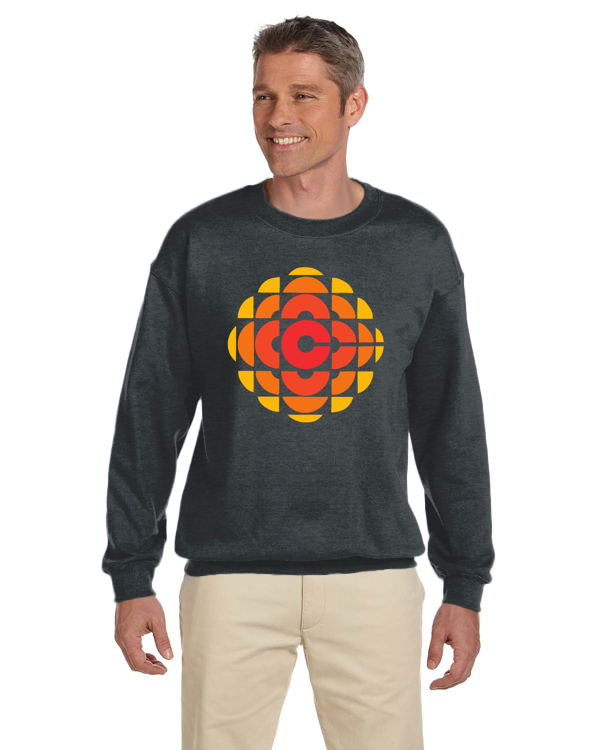 CBC 70's Retro Gem Logo Sweatshirt, Canadian Nostalgia, Officially Licensed CBC Apparel