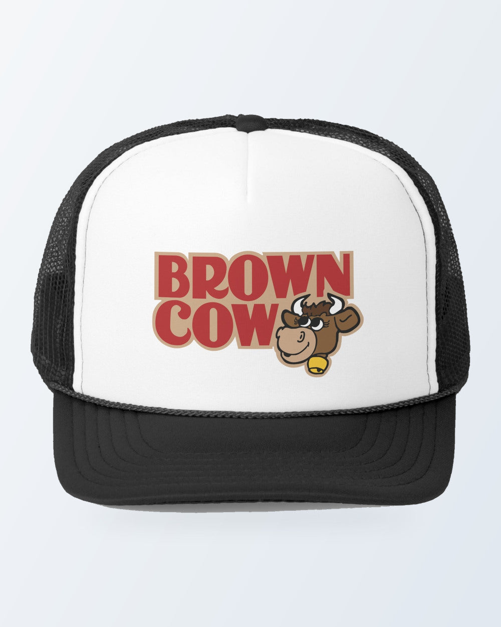 Brown Cow Chocolate Syrup Logo Canadian Nostalgia Trucker Cap