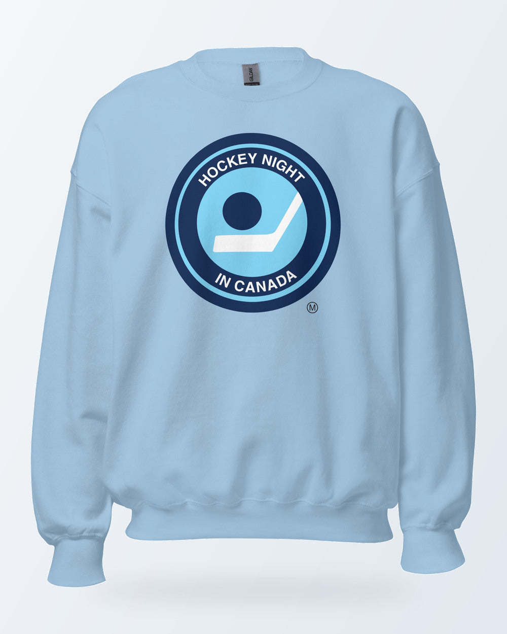 Hockey Night in Canada Retro Logo Crewneck – Light Blue