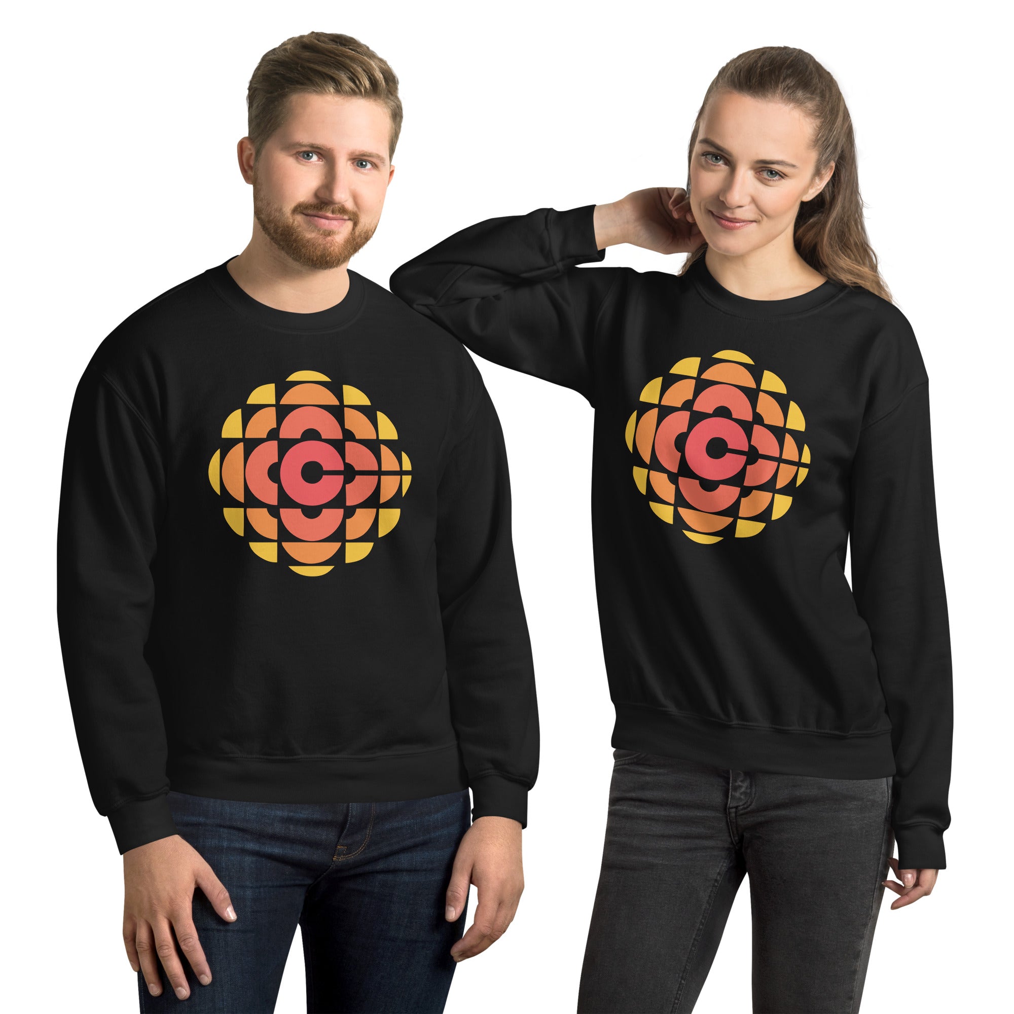 CBC 70's Retro Gem Logo Sweatshirt, Canadian Nostalgia, Officially Licensed CBC Apparel