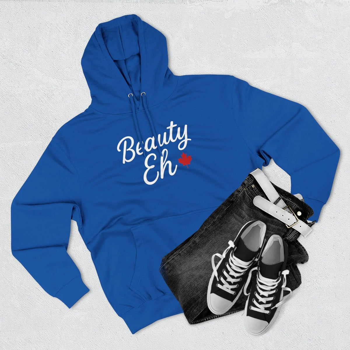 Maple Stick Fleece Hoodie – Canadian Beauty Eh Pullover — alternate product view 5