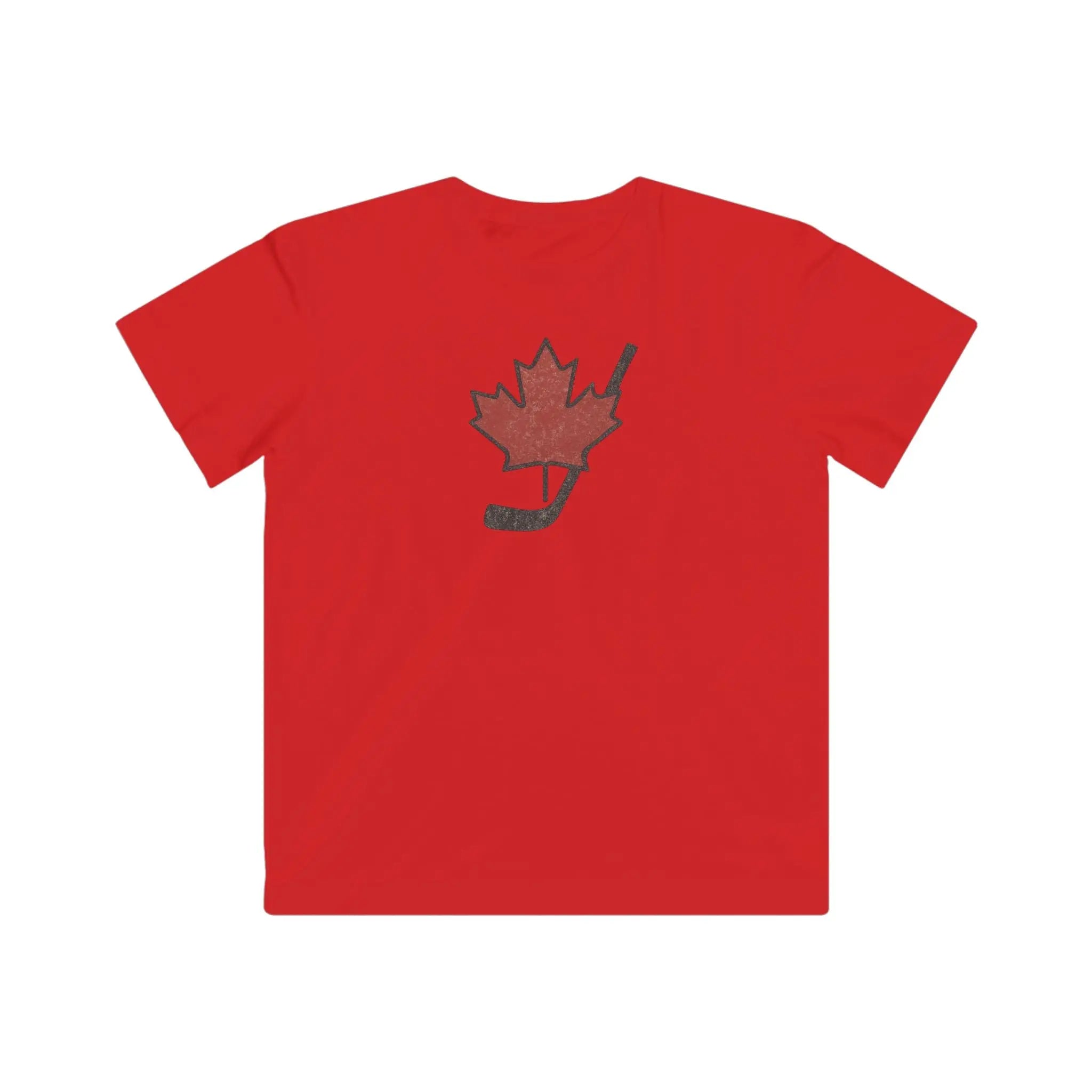 Vintage Canada Maple Leaf T-Shirt Youth Distressed Graphic Tee for Hockey Fans