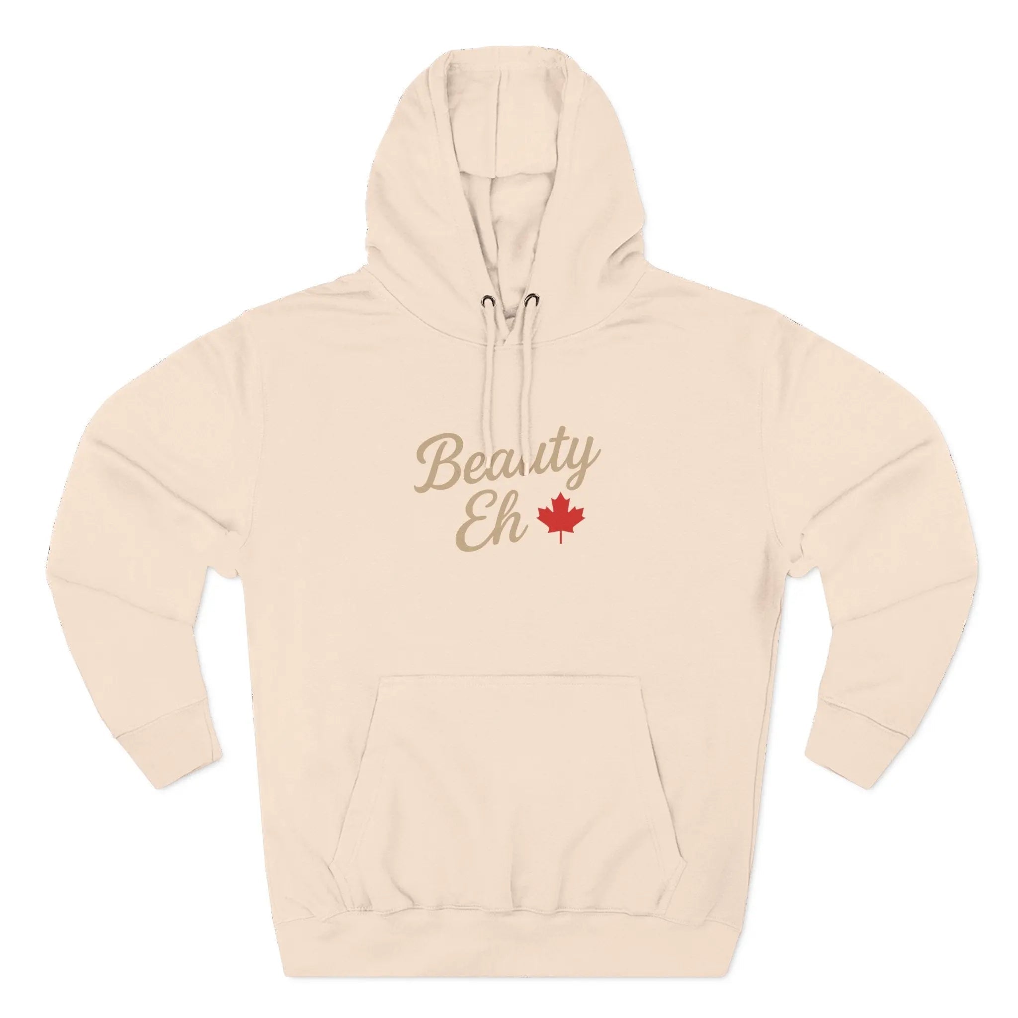 Beauty Eh Canadian Hoodie - Maple Leaf Pride Pullover Sweatshirt - Womens Canada Day Apparel - Cozy Fleece Lined Hooded Sweatshirt