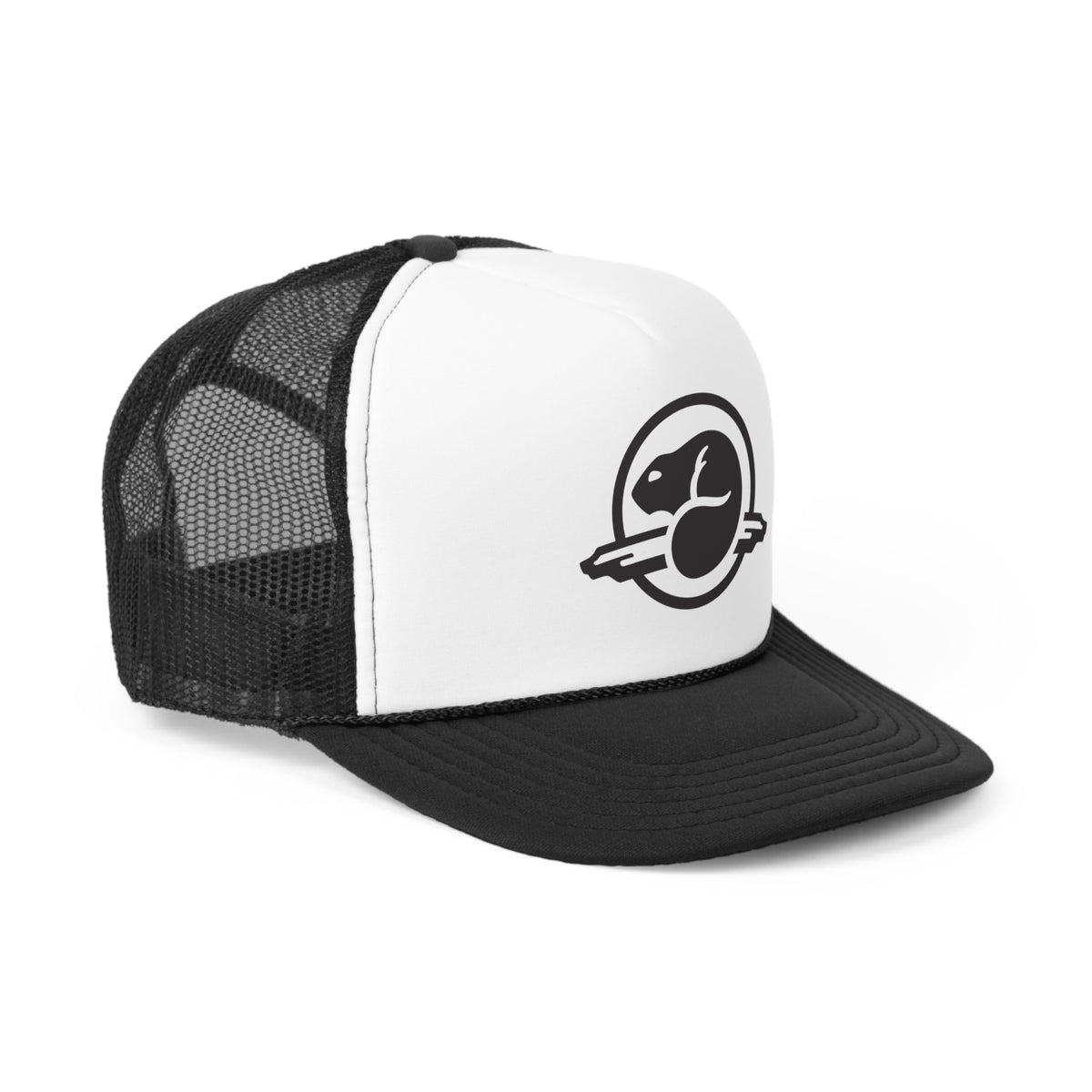 Parks Canada Beaver Non Distressed Logo Trucker Hat, Canadian Heritage, Canadian Nostalgia Trucker Cap — alternate product view 3