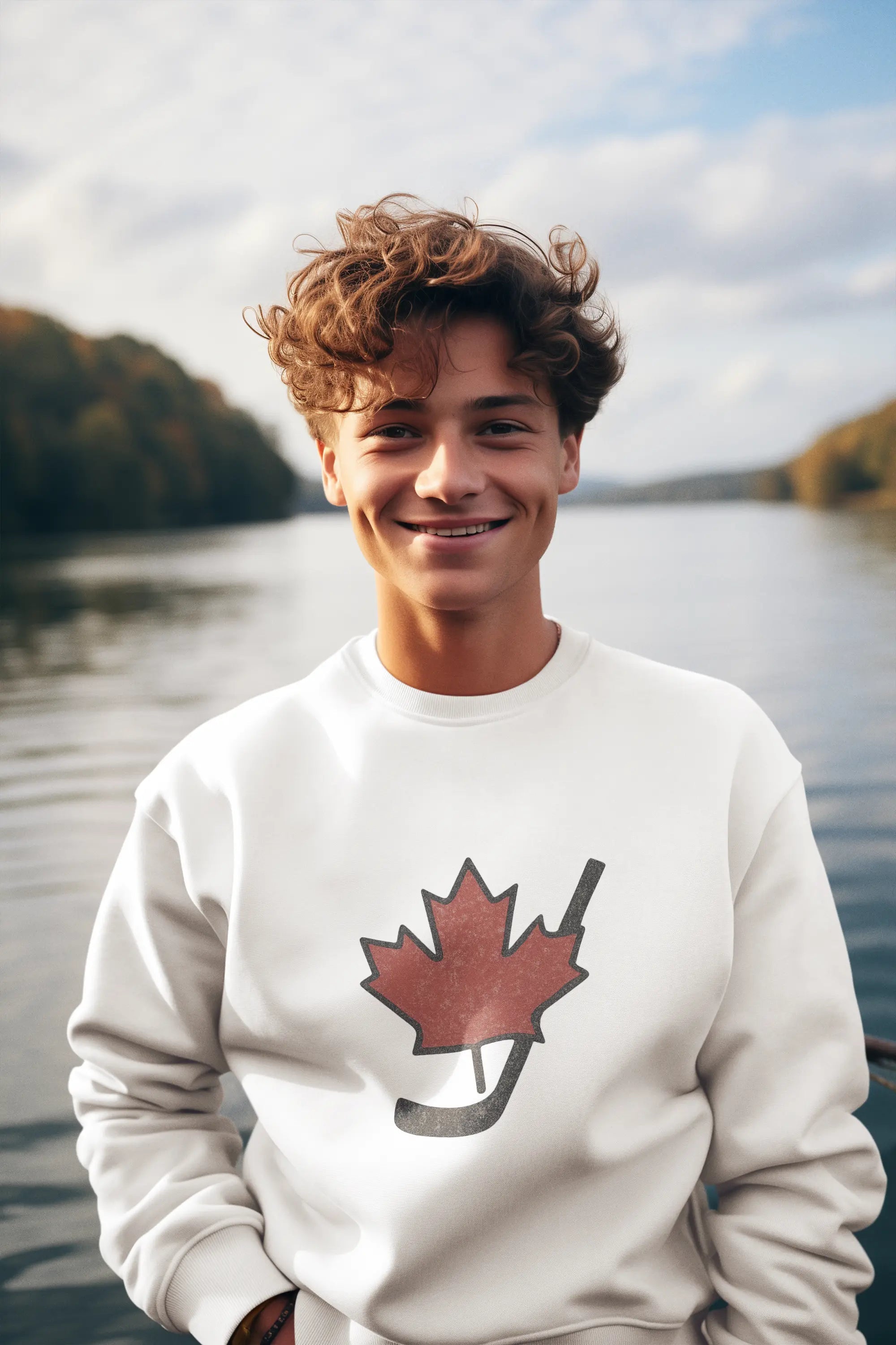 Maple Stick Youth Crewneck Sweatshirt – Maple Leaf Pride