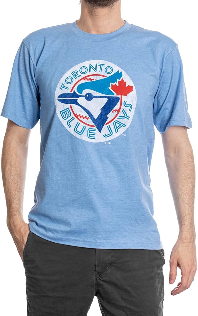 Men's Toronto Blue Jays Baseball Logo T-Shirt – Light Blue