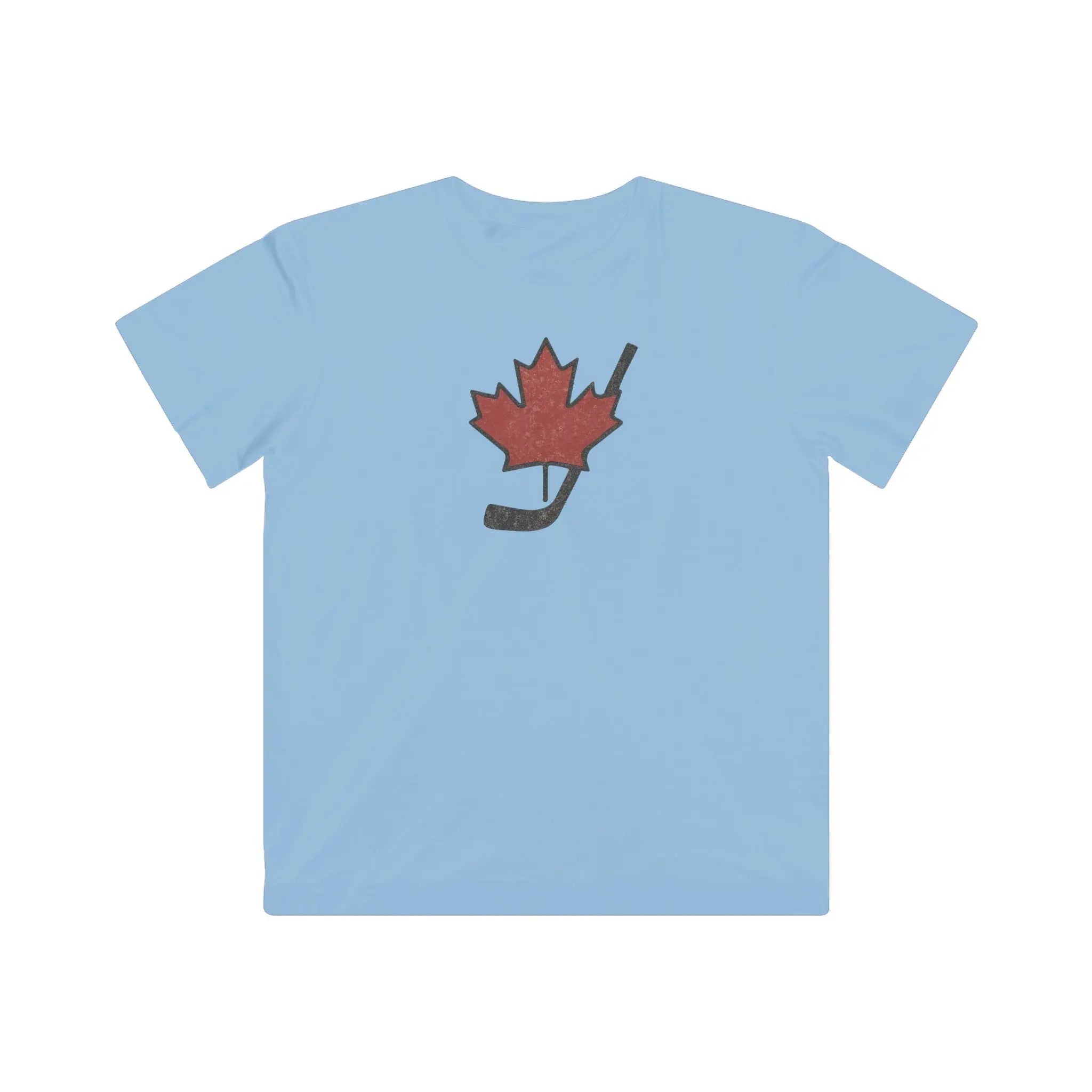 Vintage Canada Maple Leaf T-Shirt Youth Distressed Graphic Tee for Hockey Fans