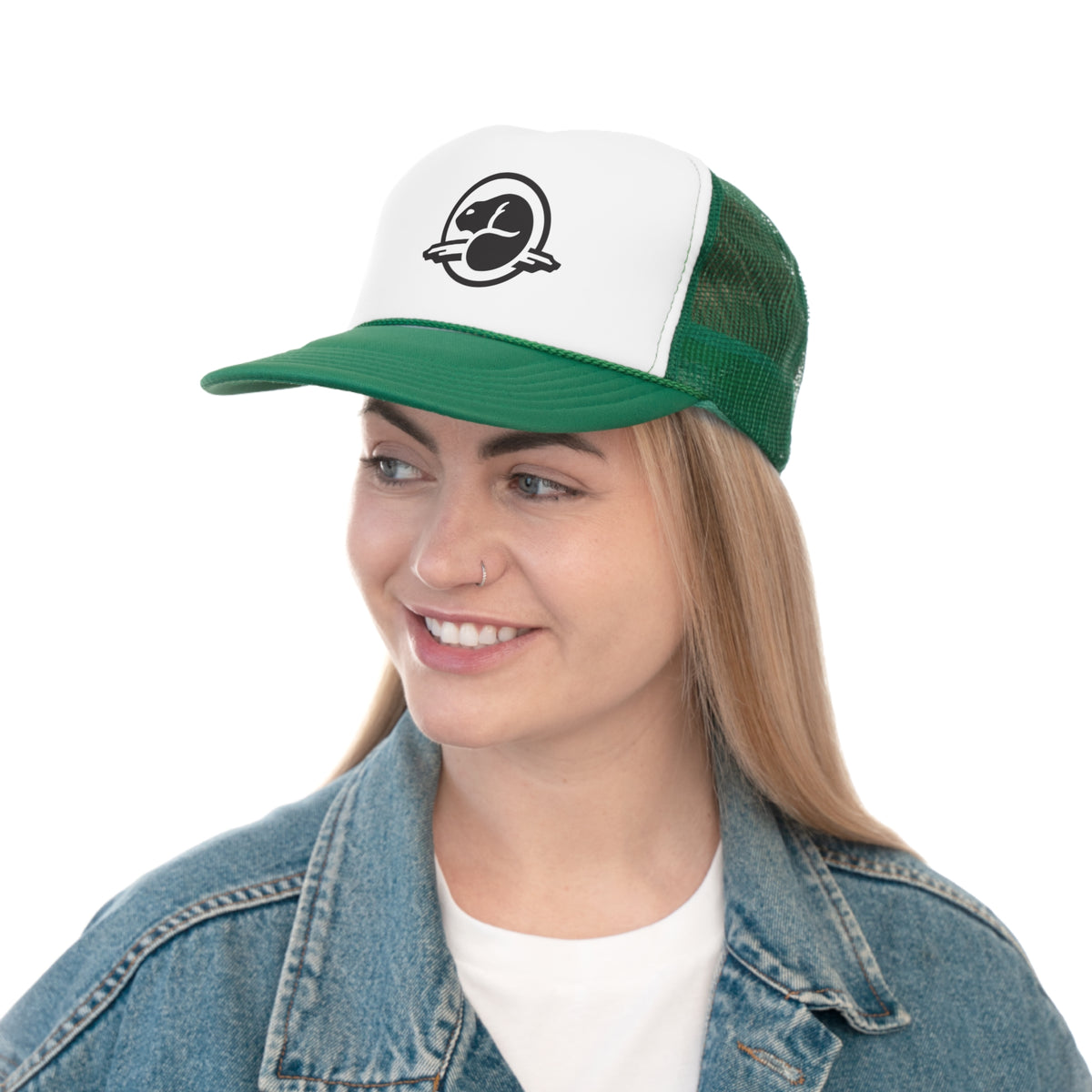 Parks Canada Beaver Non Distressed Logo Trucker Hat, Canadian Heritage, Canadian Nostalgia Trucker Cap — alternate product view 9