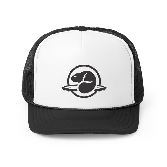 Parks Canada Beaver Non Distressed Logo Trucker Hat, Canadian Heritage, Canadian Nostalgia Trucker Cap