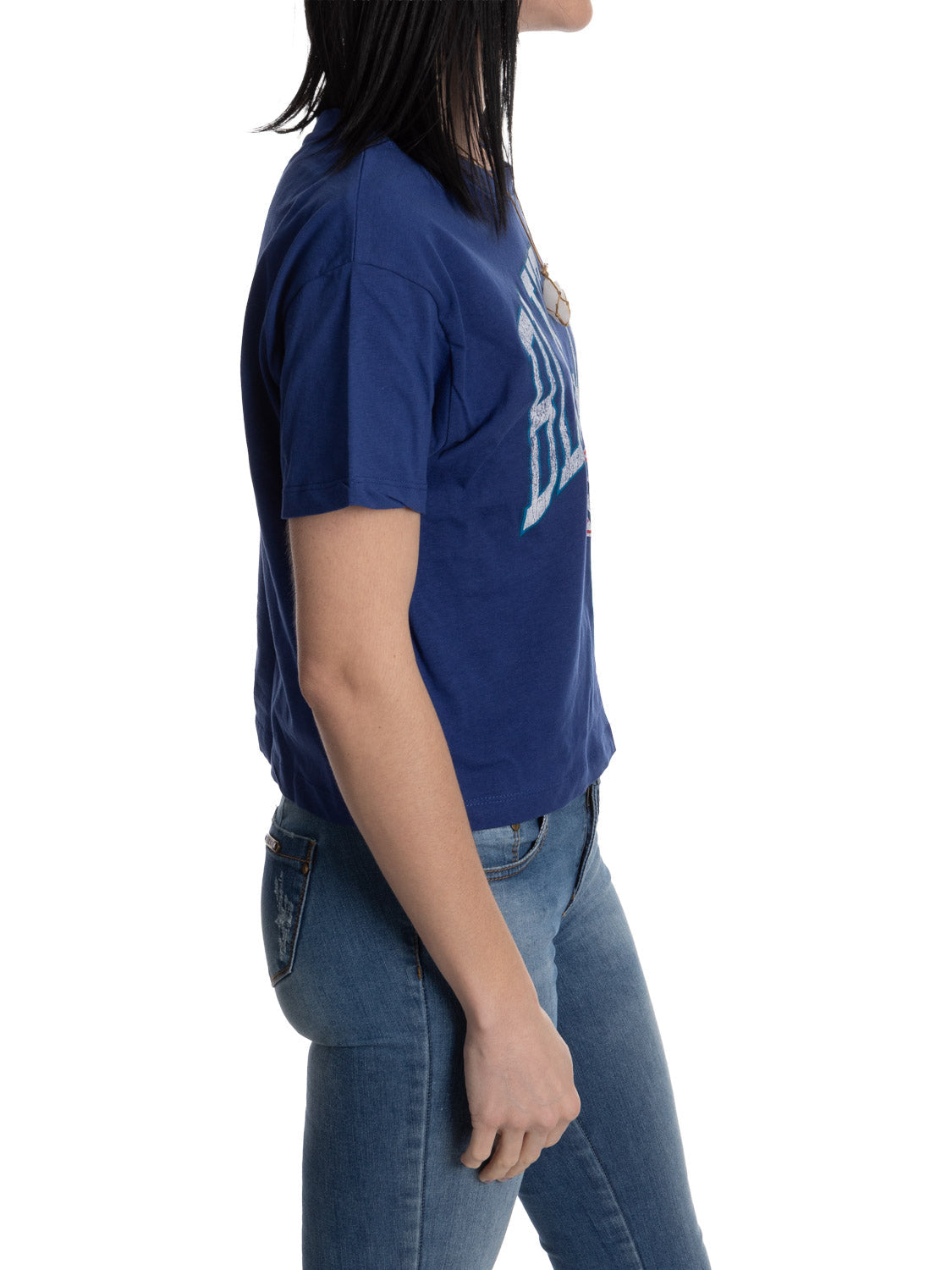 Toronto Blue Jays Throwback Arch Crop T-Shirt — alternate product view 3