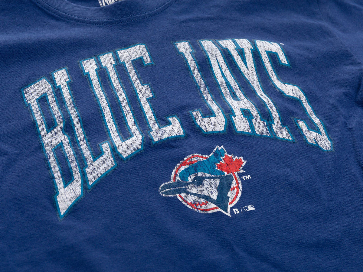 Toronto Blue Jays Throwback Arch Crop T-Shirt — alternate product view 4