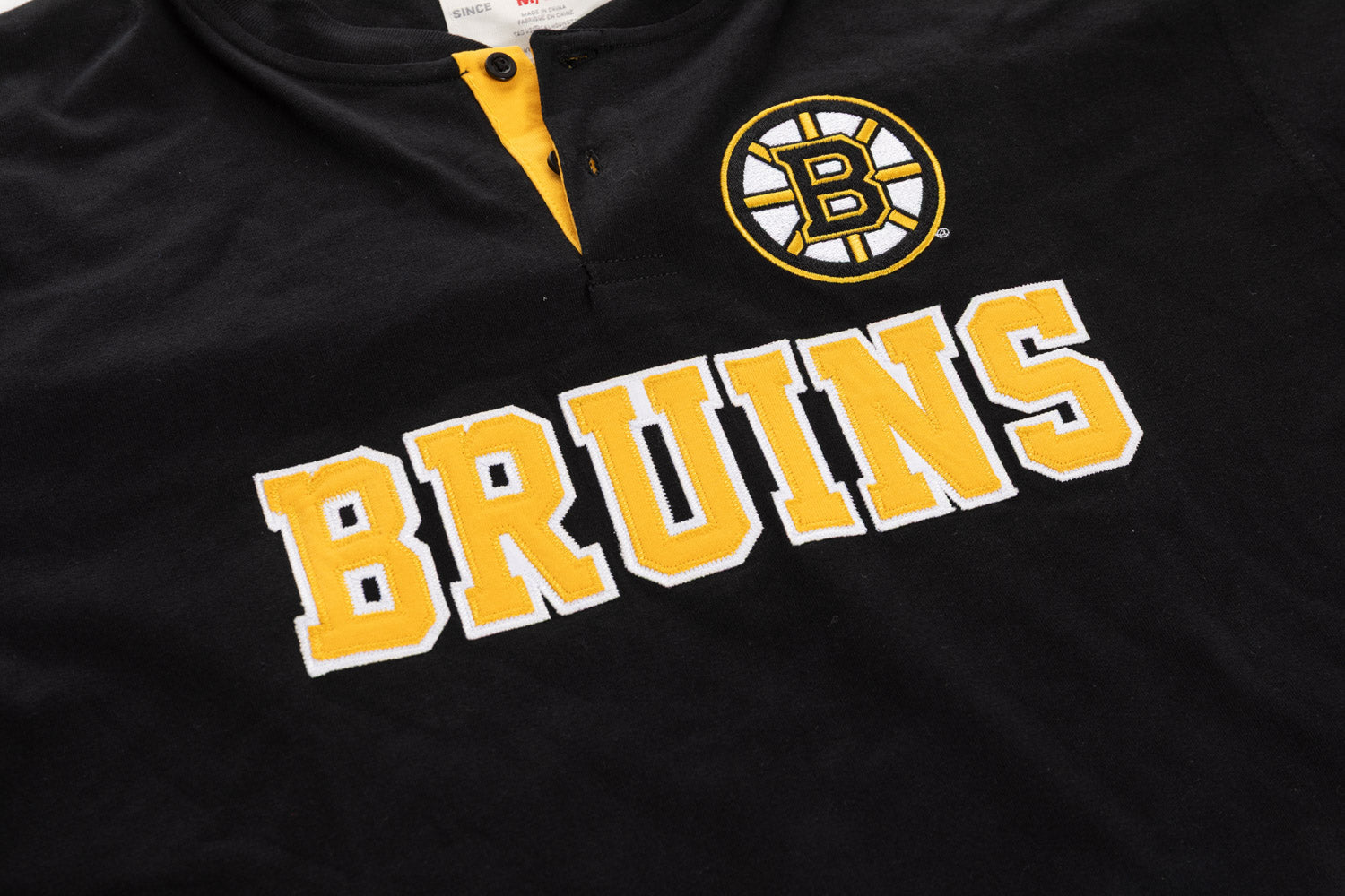 Boston Bruins Long Sleeve Henley--Presale