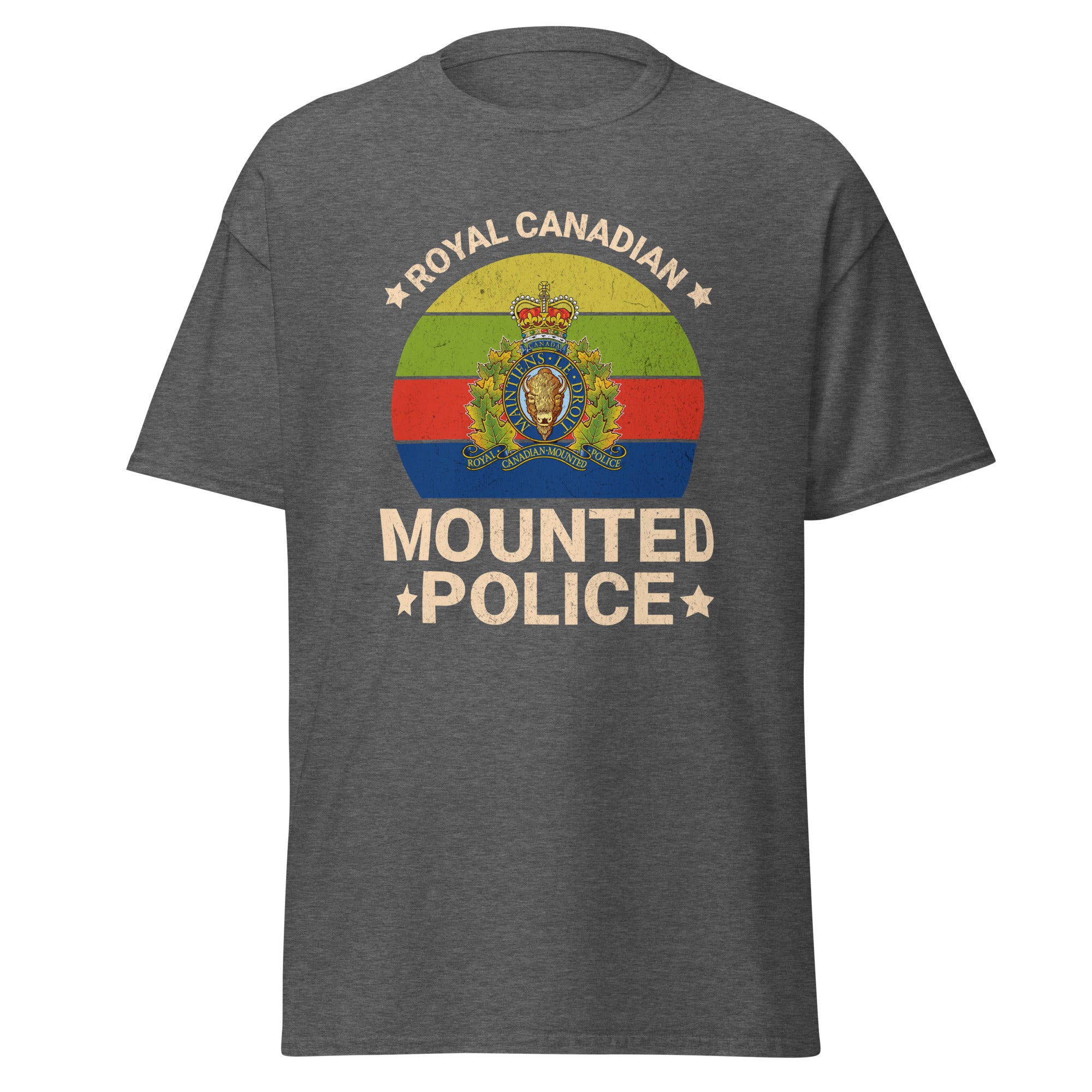 RCMP Men's T-Shirt, Royal Canadian Mounted Police Featuring Official Crest